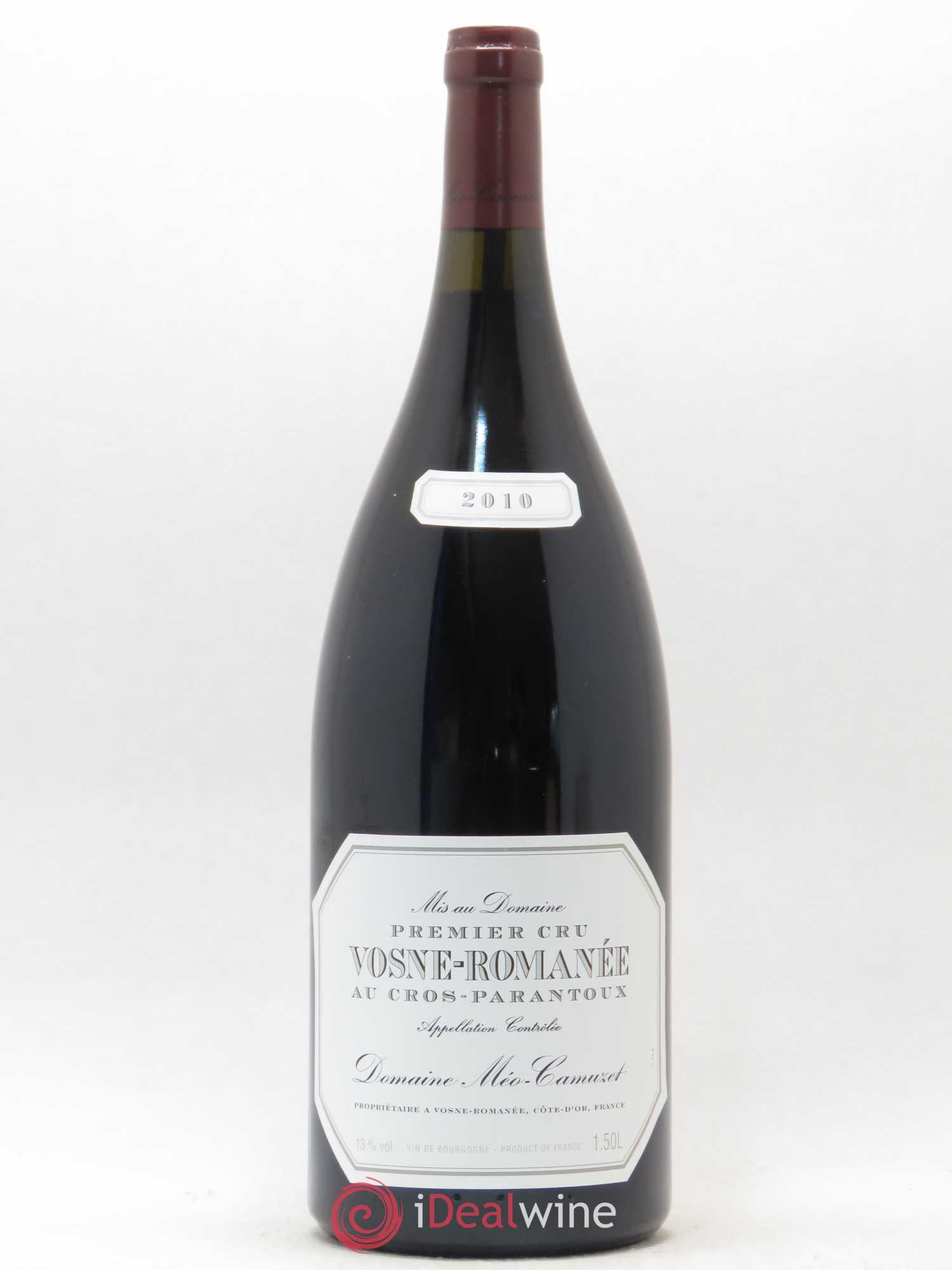 Vosne-Romanée 1er Cru Au Cros Parantoux Méo-Camuzet (Domaine) 2010 - Lot de 1 magnum - 0