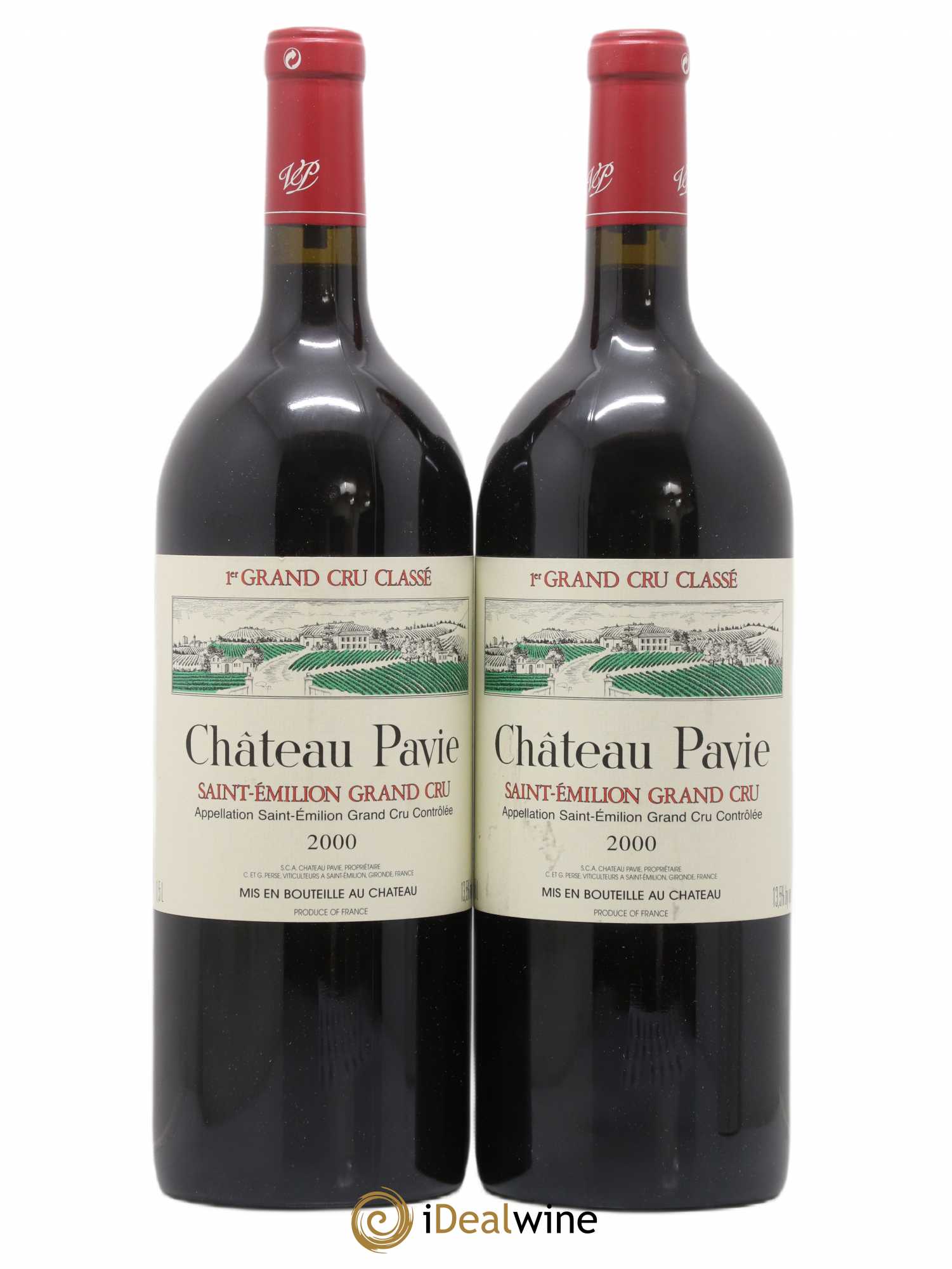 Château Pavie 1er Grand Cru Classé A 2000 - Lot of 2 magnums - 0