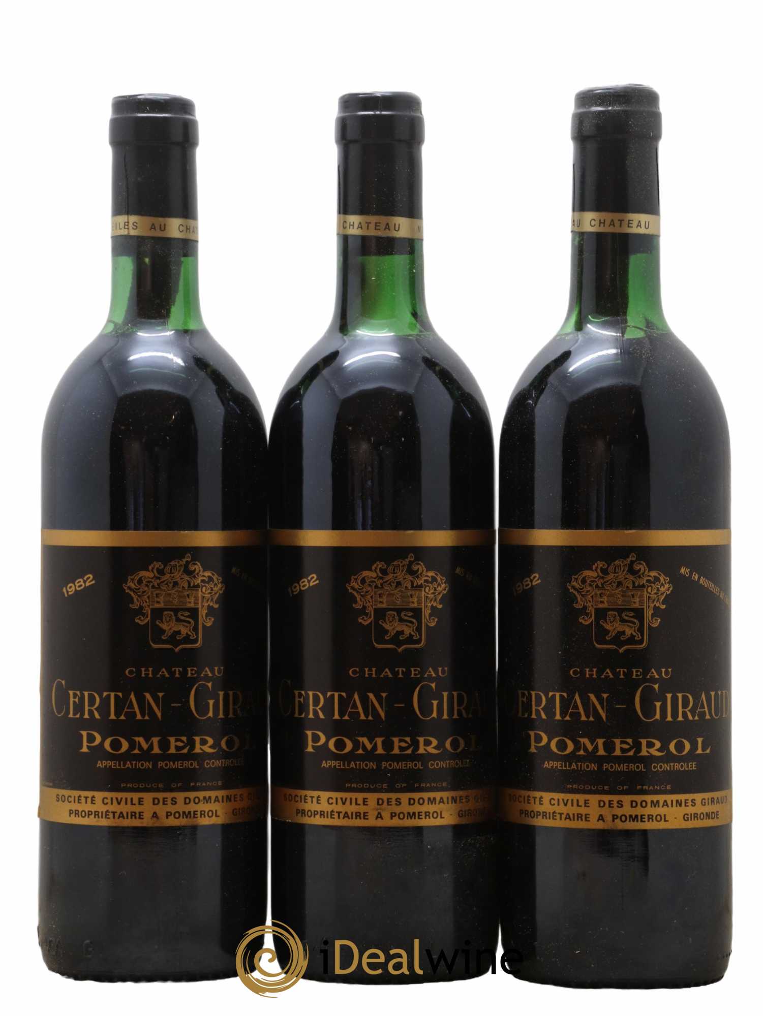 Château Certan Giraud 1982 - Lot de 3 bouteilles - 0