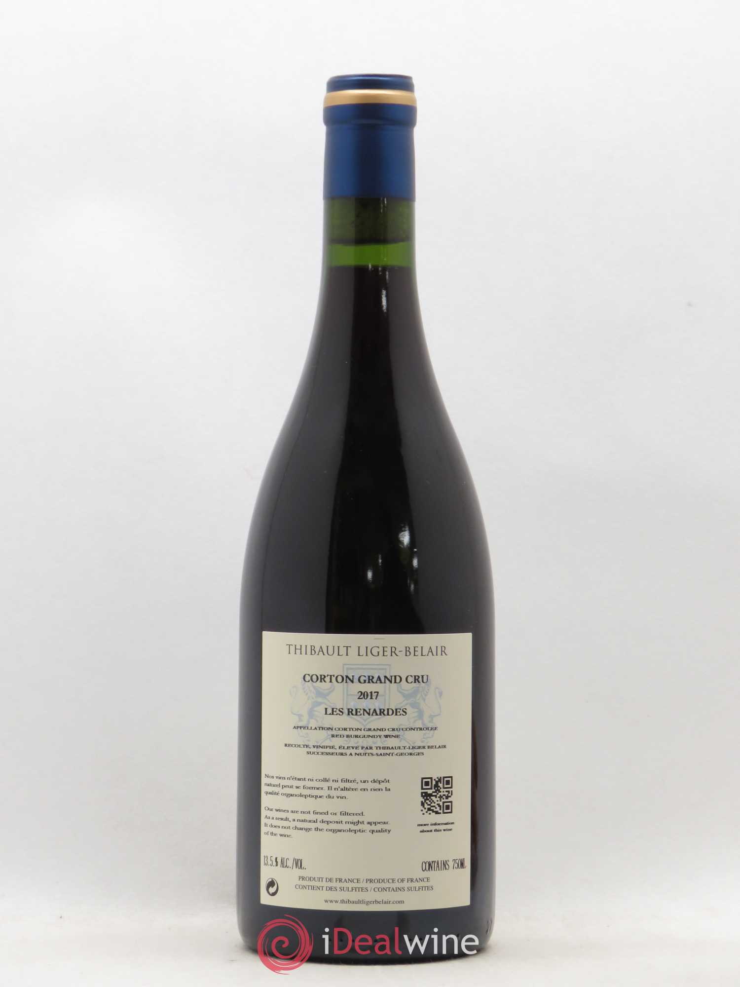 Corton Grand Cru Les Renardes Liger Belair 2017 - Lot de 1 bouteille - 1