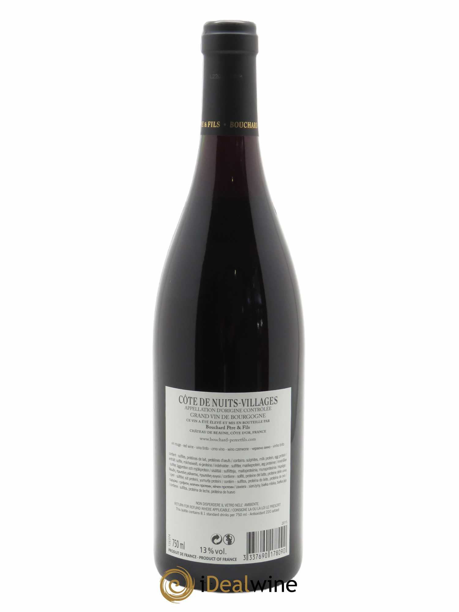 Côtes de Nuits Village Bouchard Père & Fils 2015 - Lot of 1 bottle - 1