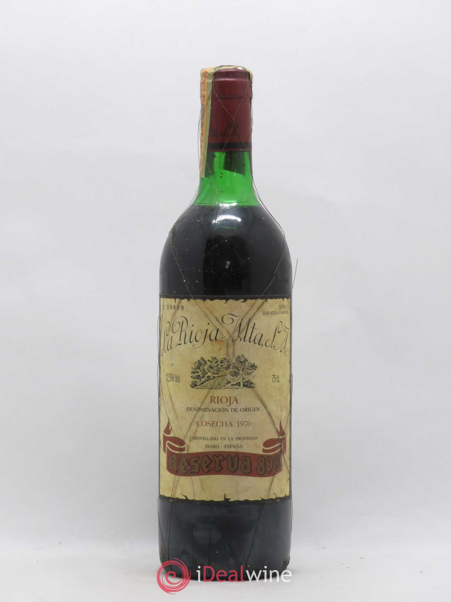 Rioja DOCA Reserva 890 La Rioja Alta Serie G 1970 - Lot de 1 bouteille - 0