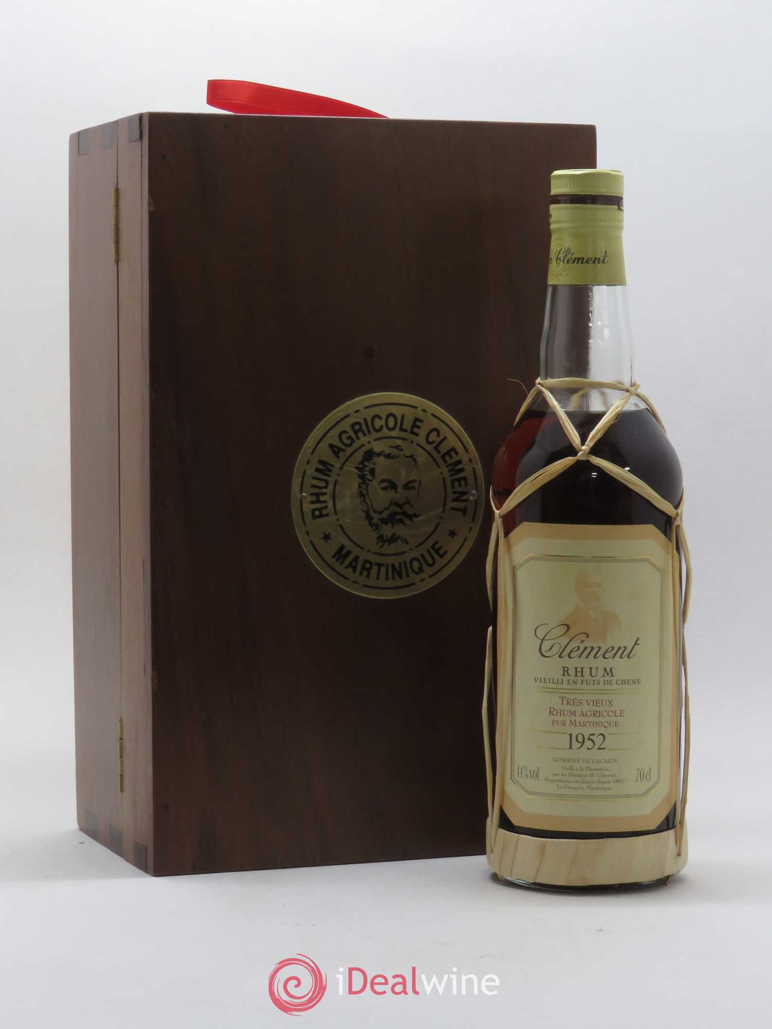 Rhum Clément Très Vieux Rhum agricole pur Martinique 1952 - Lot de 1 bouteille - 2