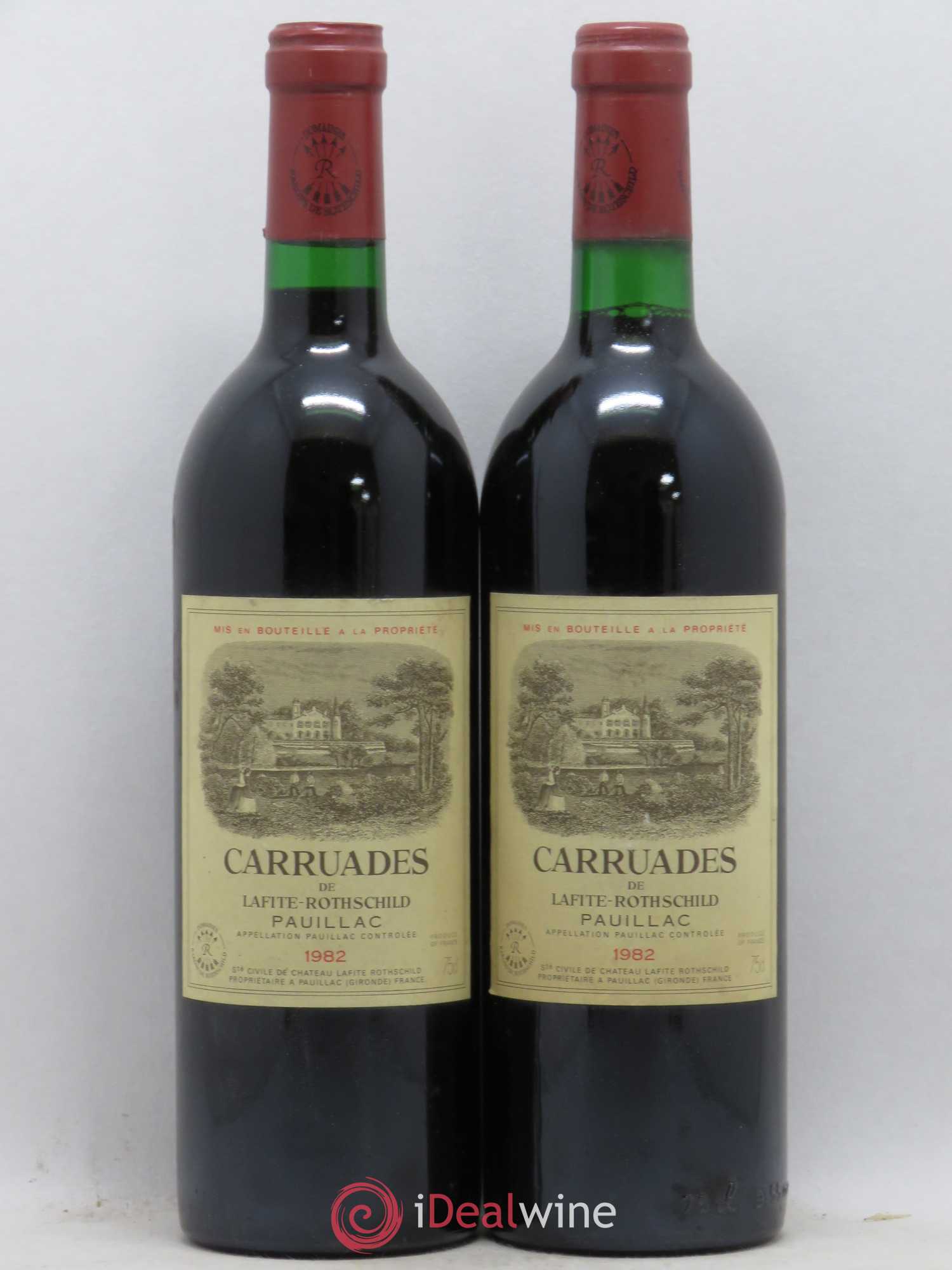 Carruades de Lafite Rothschild Second Vin 1982 - Lot de 2 bouteilles - 0