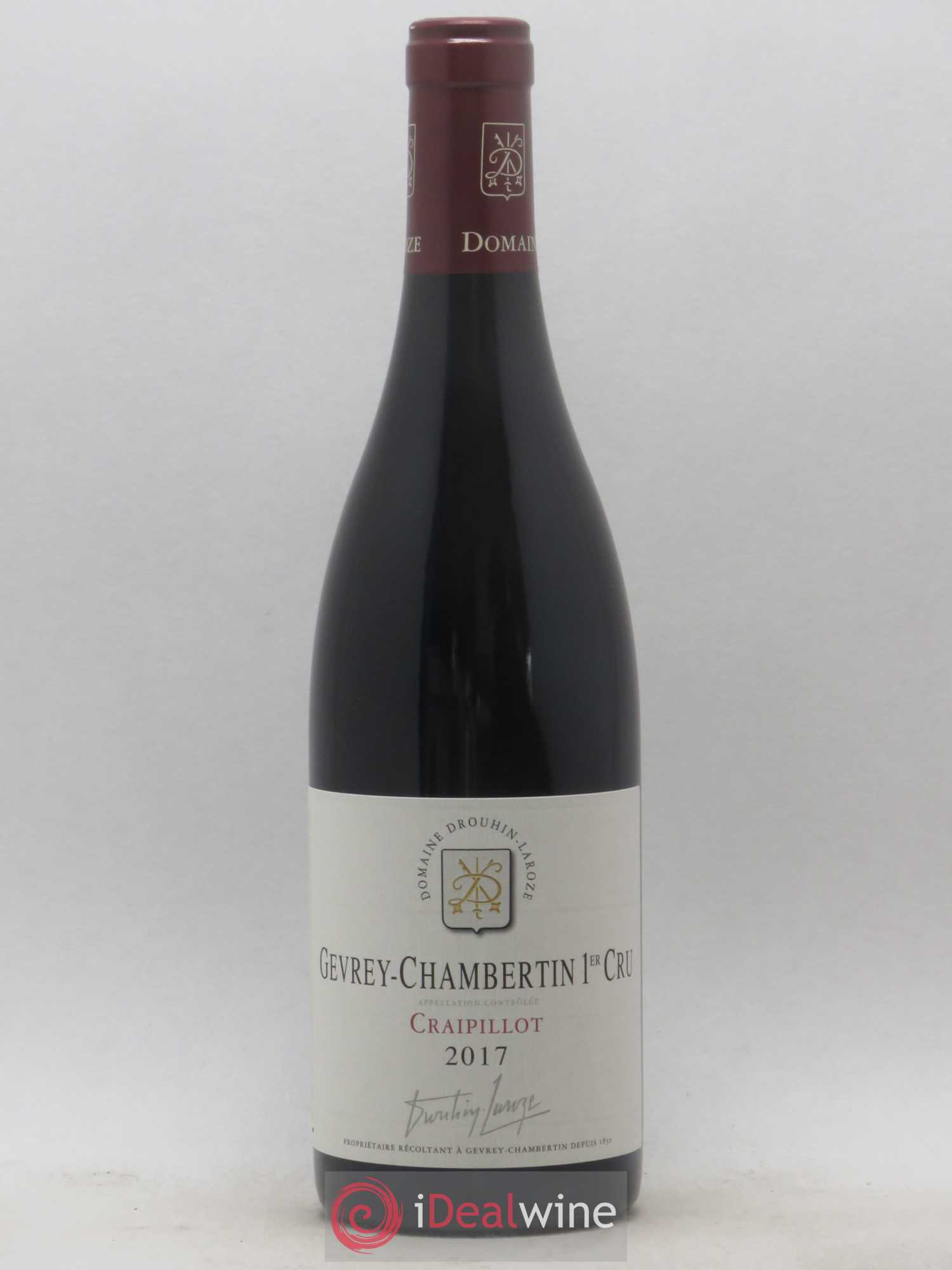 Gevrey-Chambertin 1er Cru Craipillot Domaine Drouhin-Laroze 2017 - Lot de 1 bouteille - 0