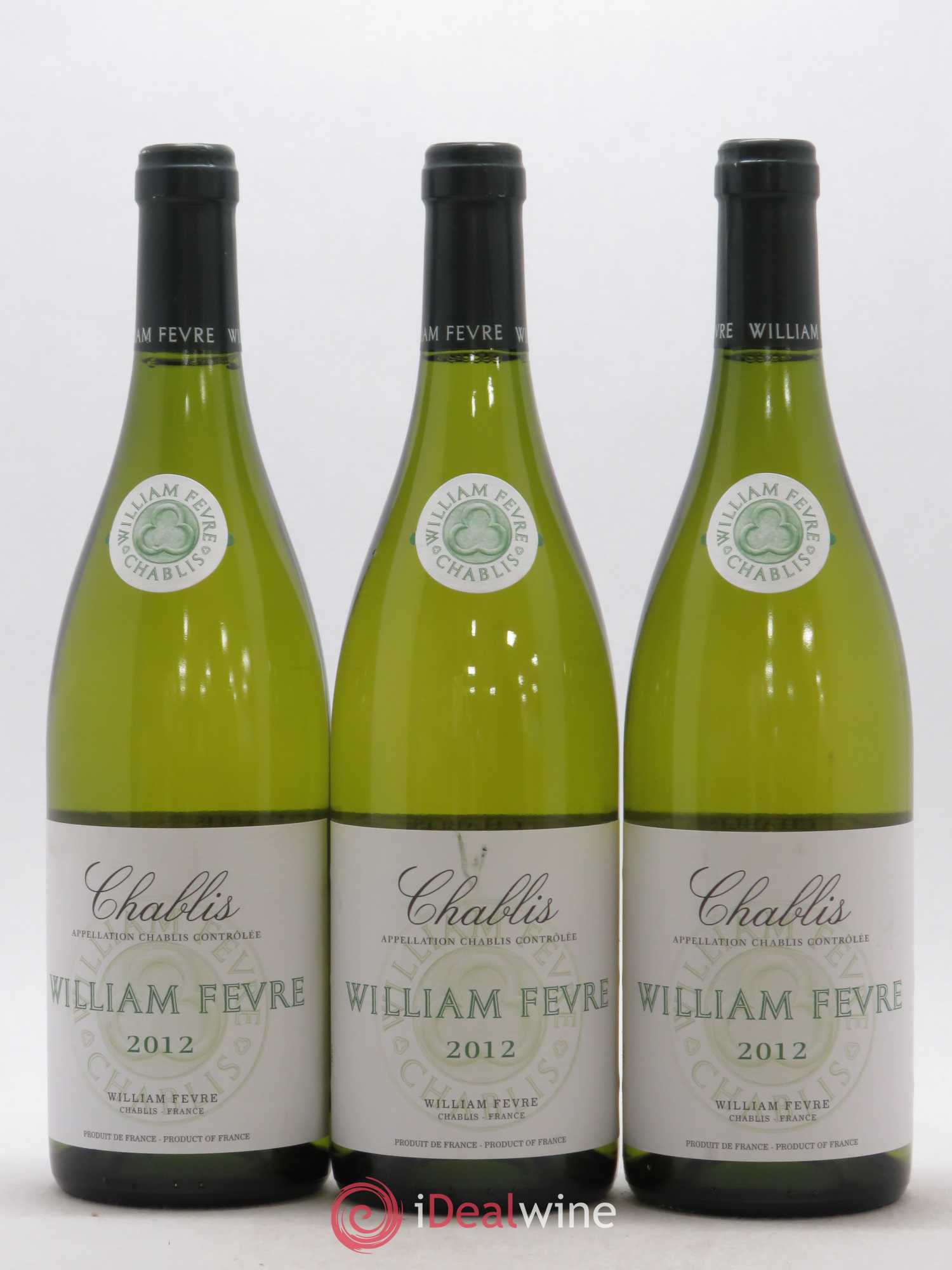 Chablis William Fèvre 2012 - Lot de 3 bouteilles - 0