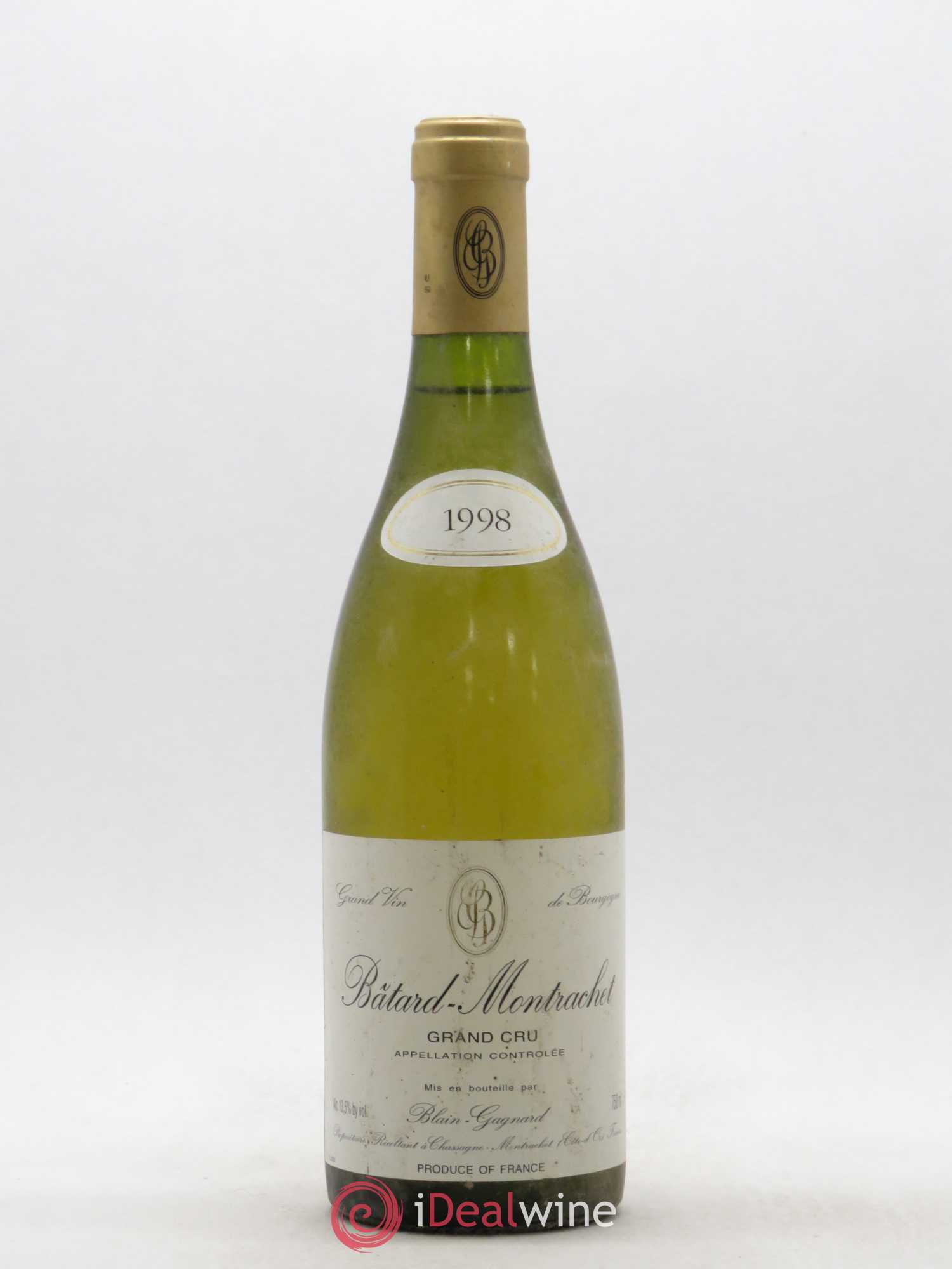 Bâtard-Montrachet Grand Cru Blain-Gagnard (Domaine) 1998 - Lot de 1 bouteille - 0