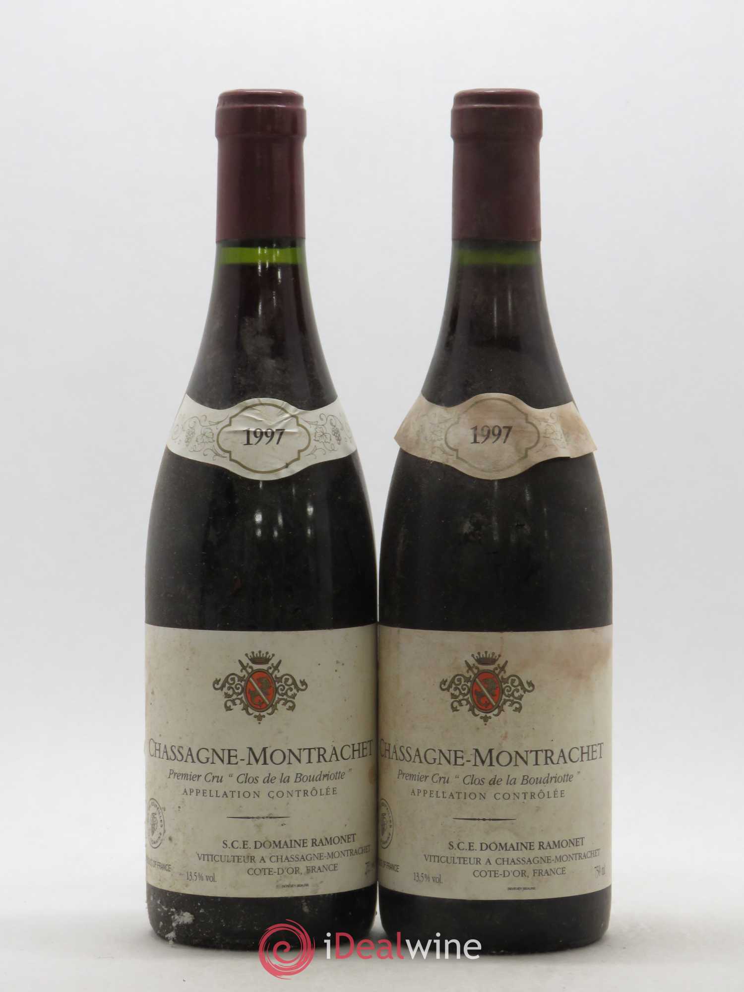 Chassagne-Montrachet 1er Cru Clos de la Boudriotte Ramonet (Domaine) 1997 - Lot of 2 bottles - 0