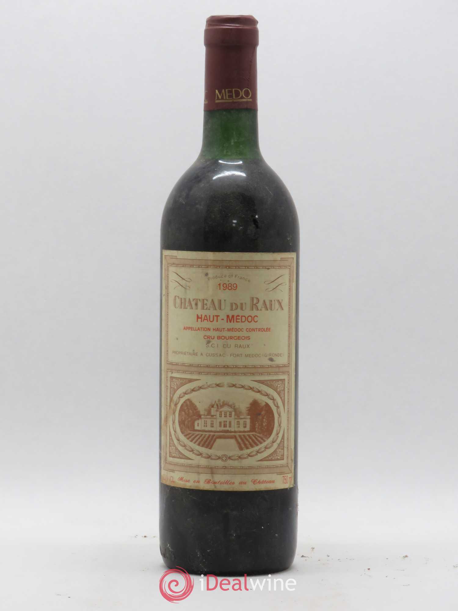 Haut Médoc Château du Raux 1989 - Lot de 1 bouteille - 0