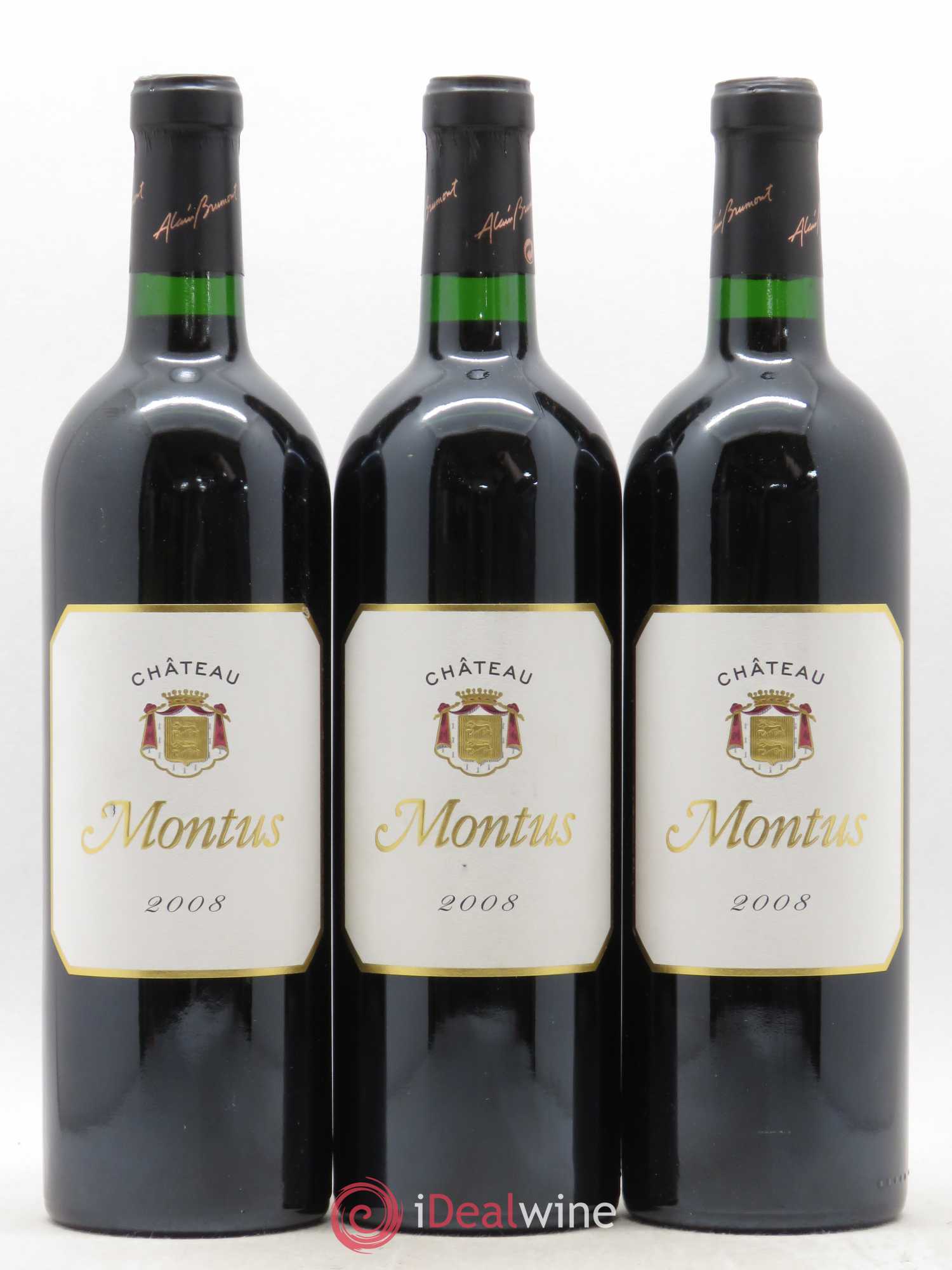 Madiran Château Montus Alain Brumont 2008 - Lot de 3 bouteilles - 0