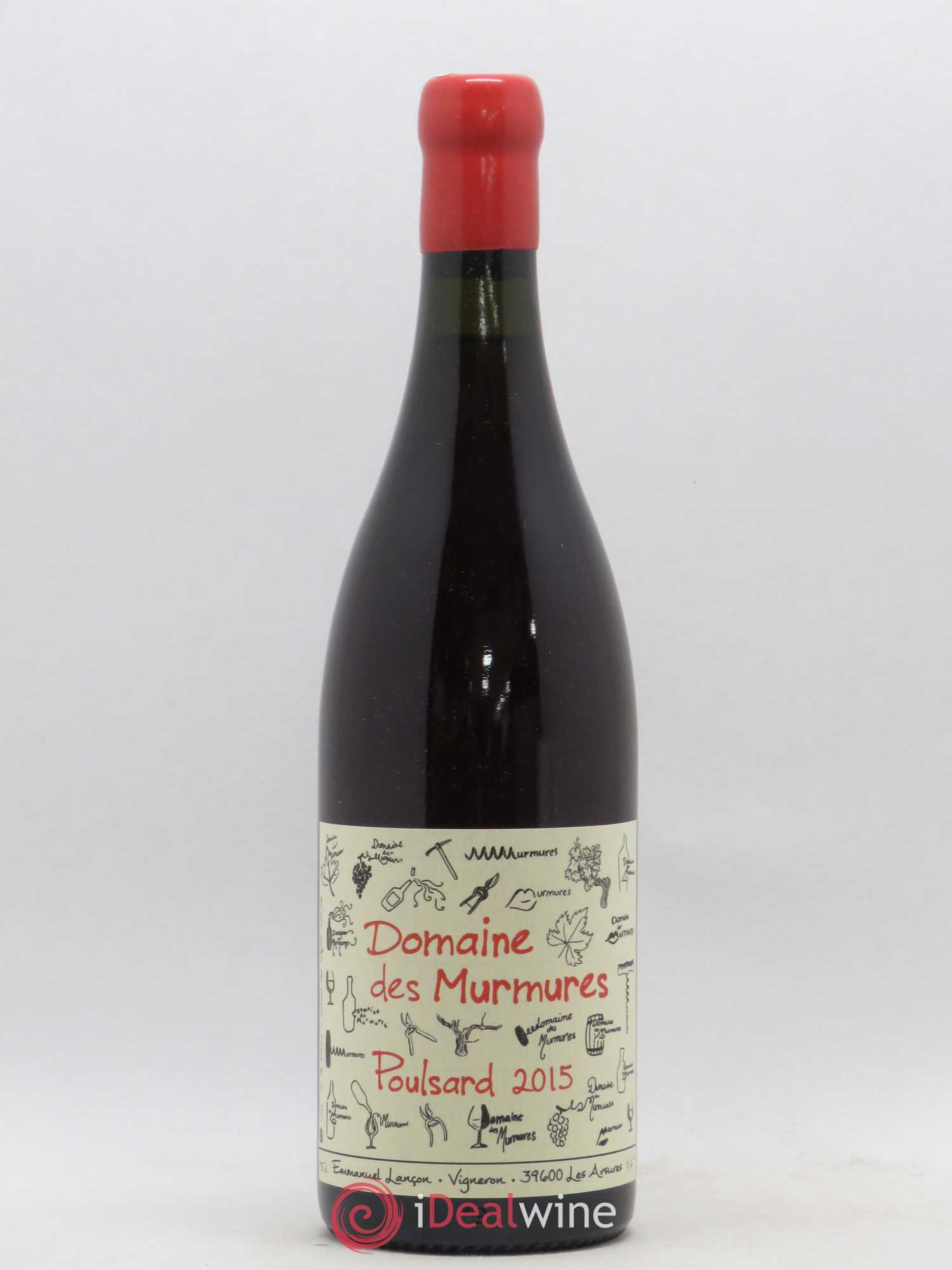 Arbois Poulsard Domaine des Murmures 2015 - Lot de 1 bouteille - 0