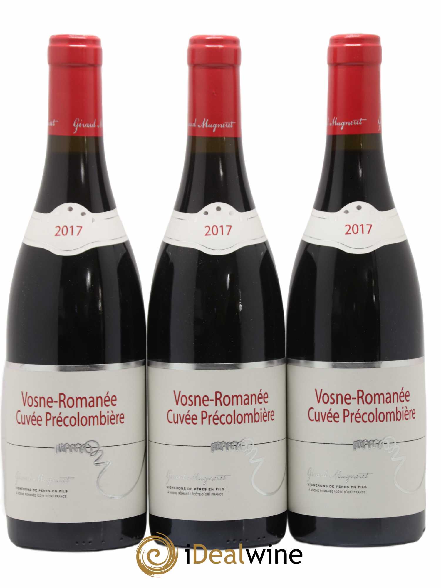 Vosne-Romanée Précolombière Gérard Mugneret 2017 - Lot de 3 bouteilles - 0