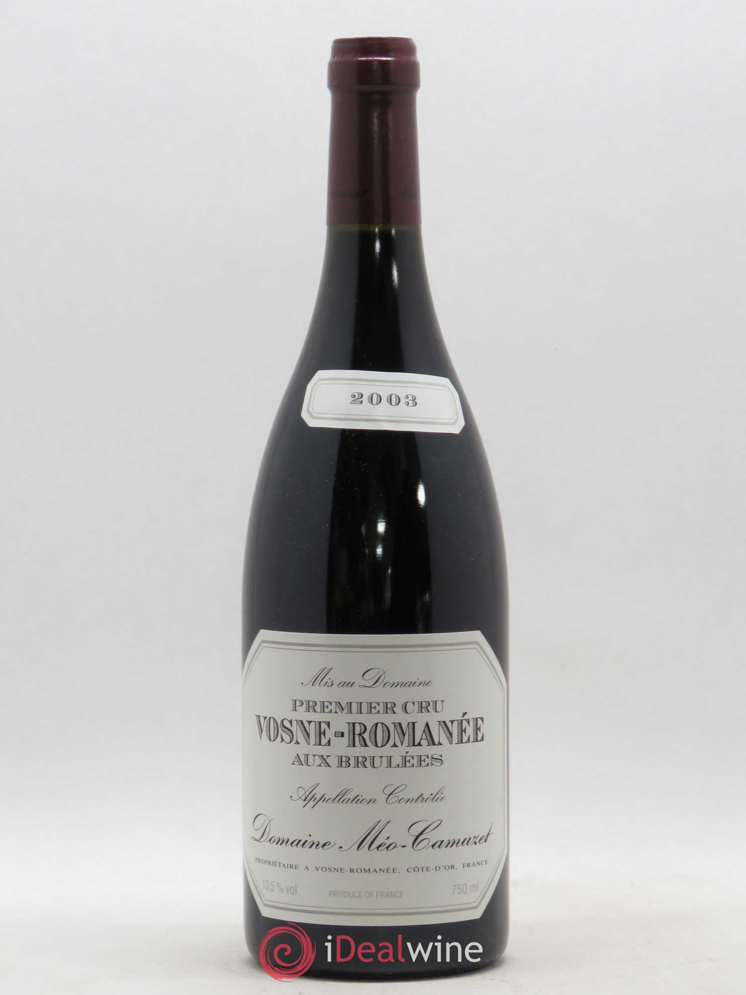 Vosne-Romanée 1er Cru Aux Brûlées Méo-Camuzet (Domaine) 2003 - Lot of 1 bottle - 0