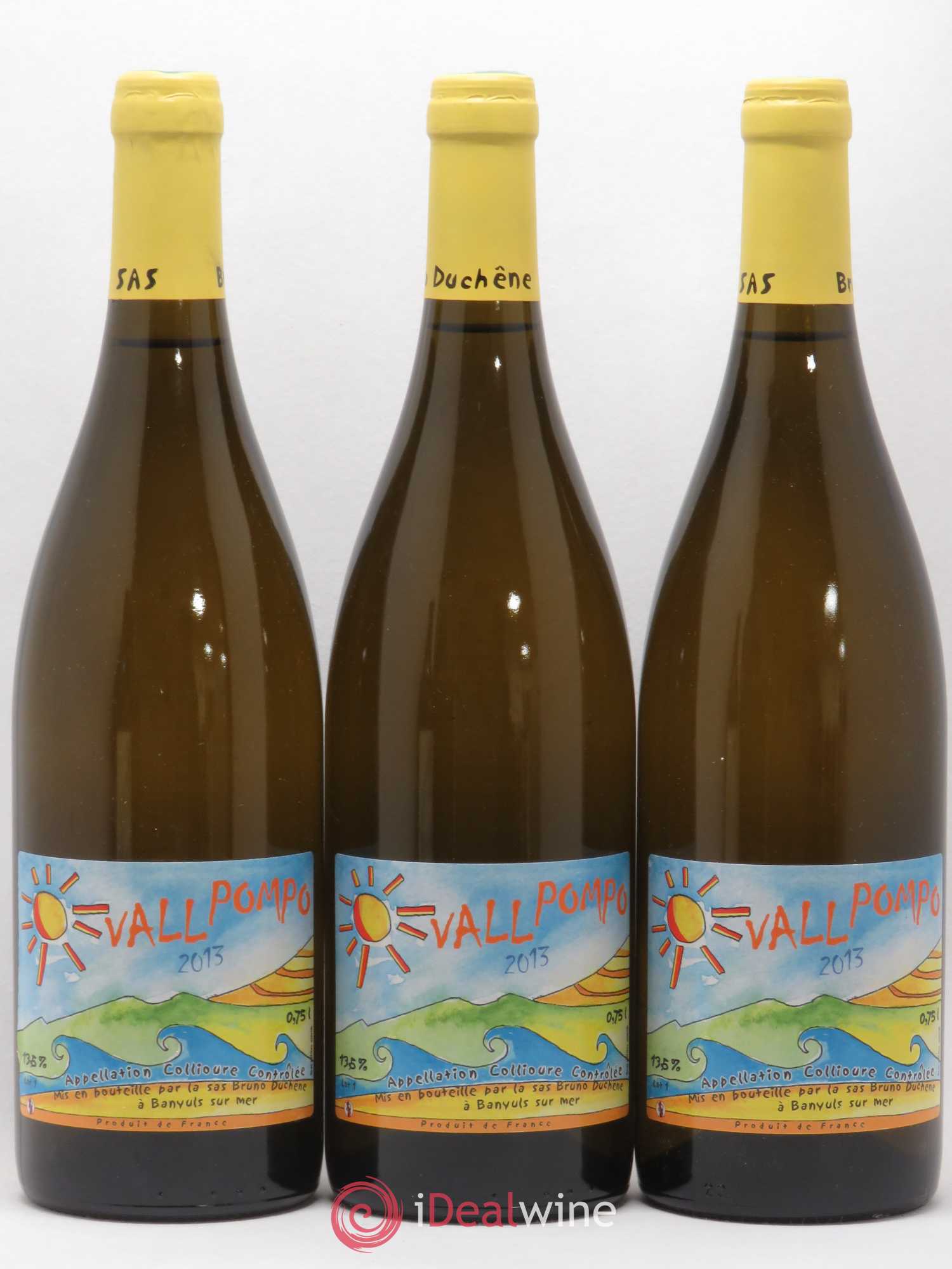 Collioure Vall Pompo Bruno Duchêne (sans prix de réserve) 2013 - Lot de 3 bouteilles - 0