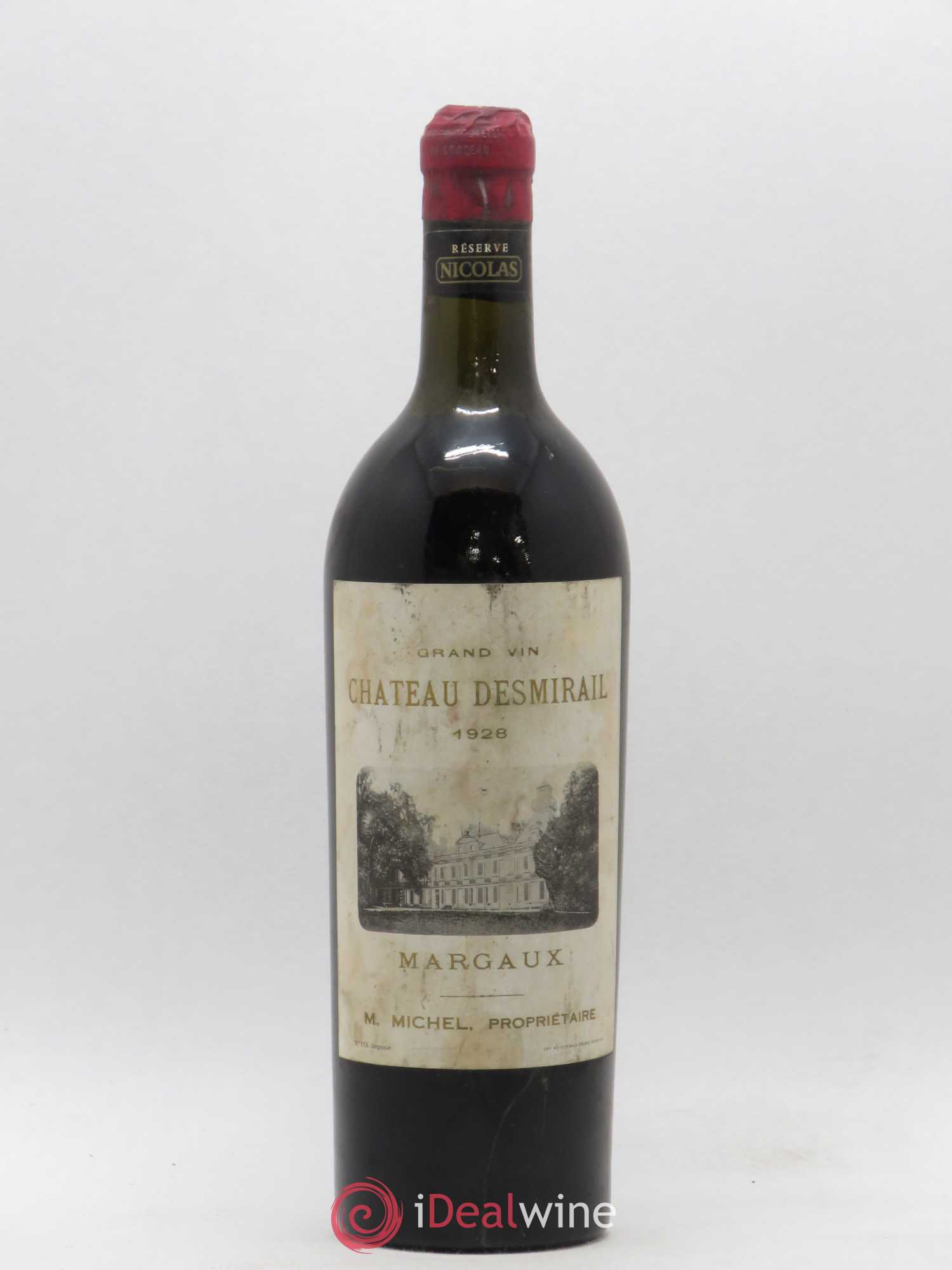 Château Desmirail 3ème Grand Cru Classé 1928 - Lot of 1 bottle - 0