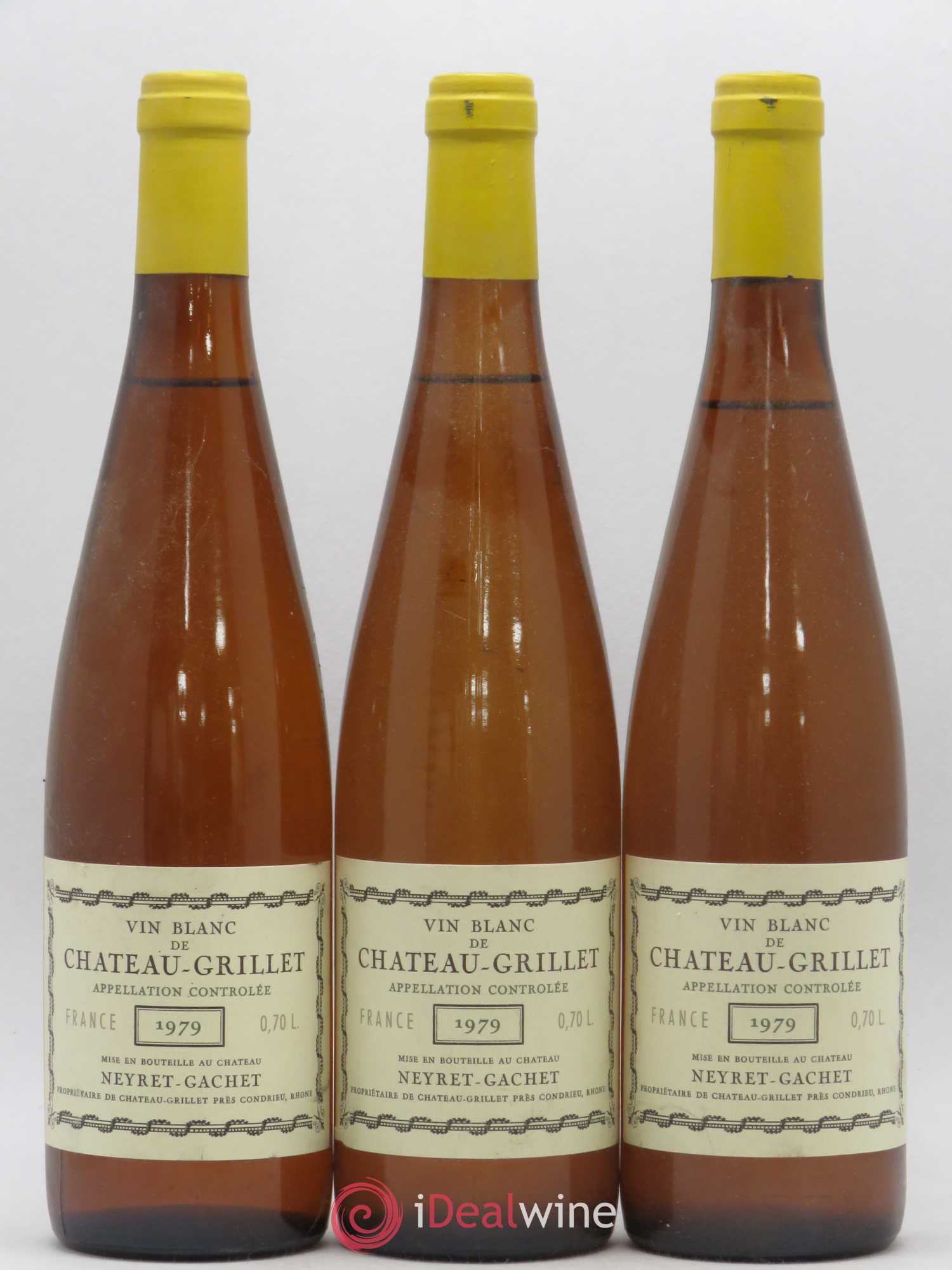 Château Grillet Château-Grillet 1979 - Lot of 3 bottles - 0