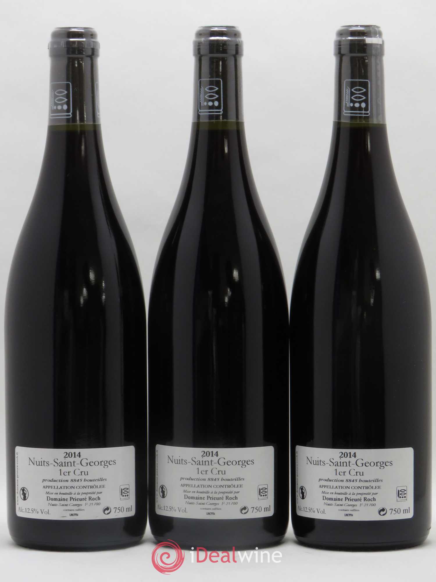 Nuits Saint-Georges 1er Cru Vieilles Vignes Prieuré Roch 2014 - Lot of 3 bottles - 1