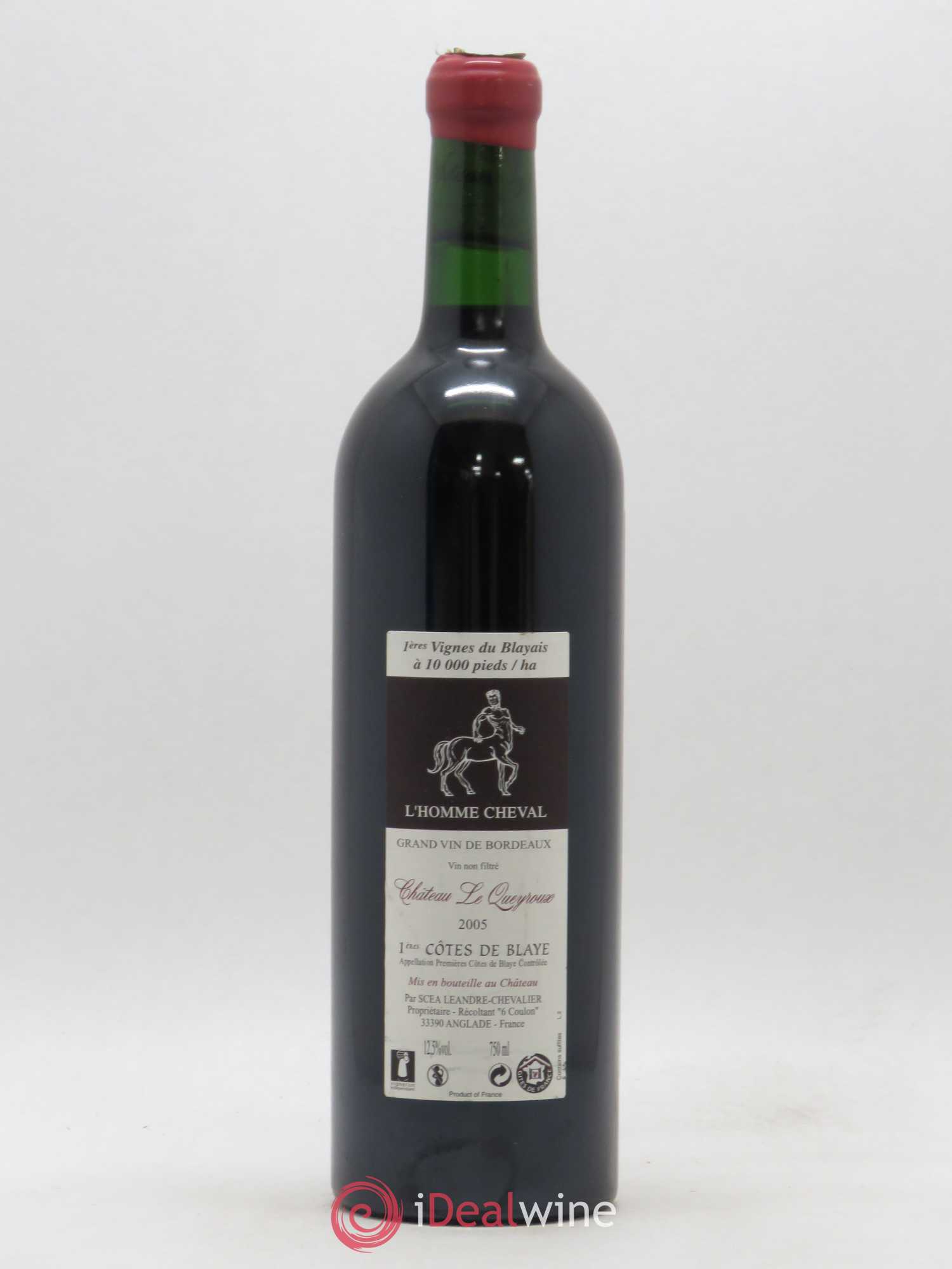 Premières-Côtes-de-Blaye (Blaye-Côtes-de-Bordeaux) Château Le Queyroux Le Joyau (no reserve) 2005 - Lot of 1 bottle - 1