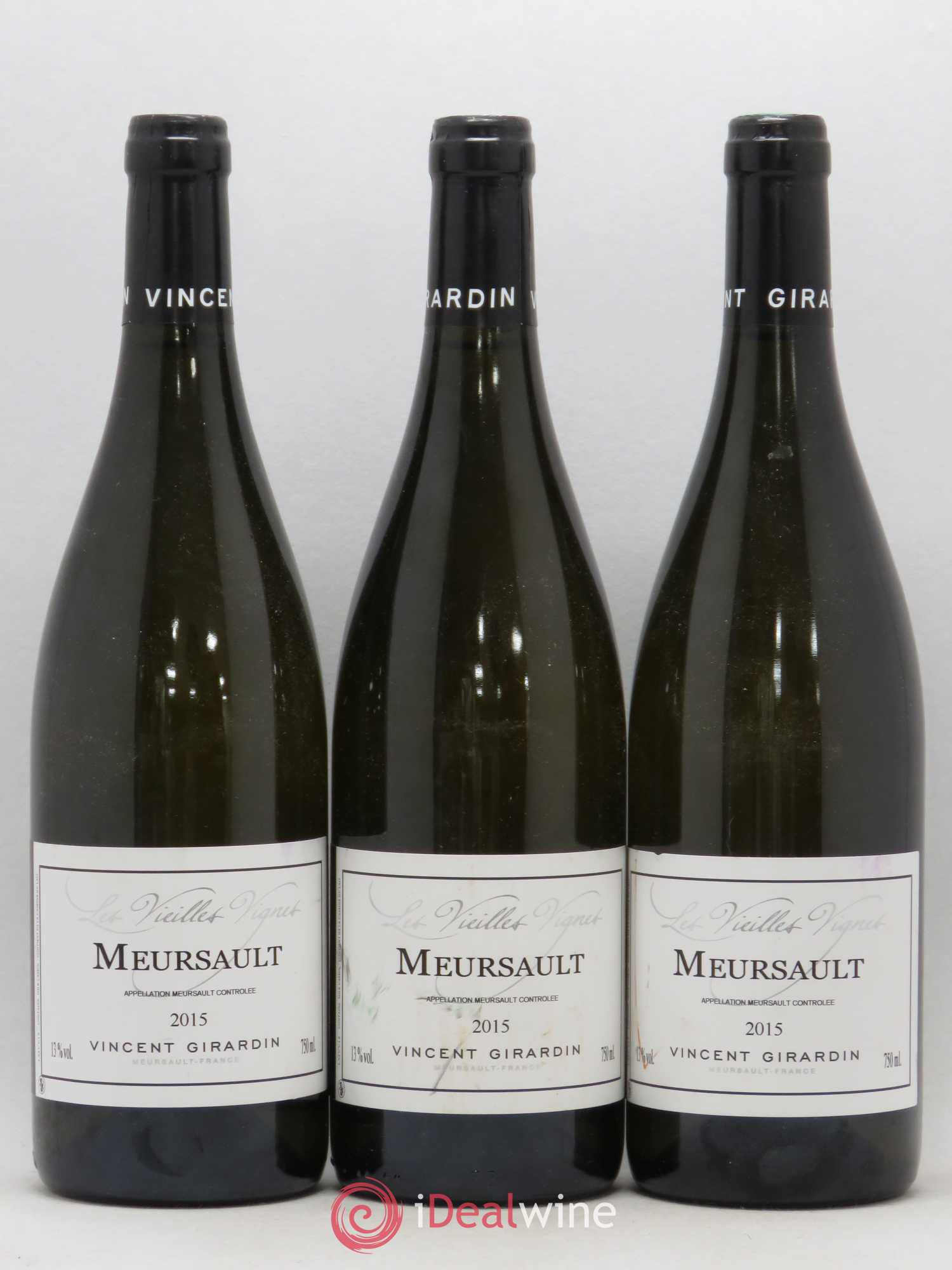 Meursault Les Vieilles Vignes Vincent Girardin 2015 - Lot de 3 bouteilles - 0