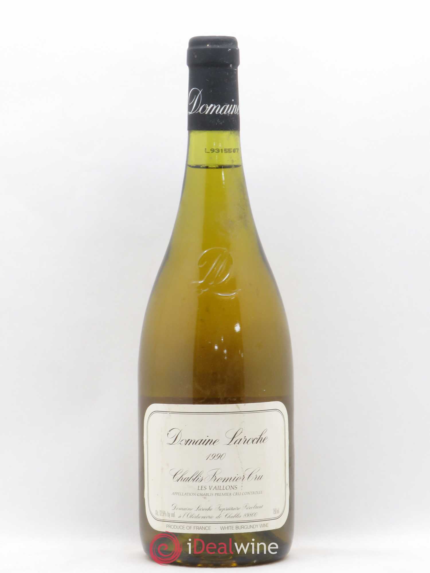 Chablis 1er Cru Vaillons Laroche 1990 - Lot of 1 bottle - 0