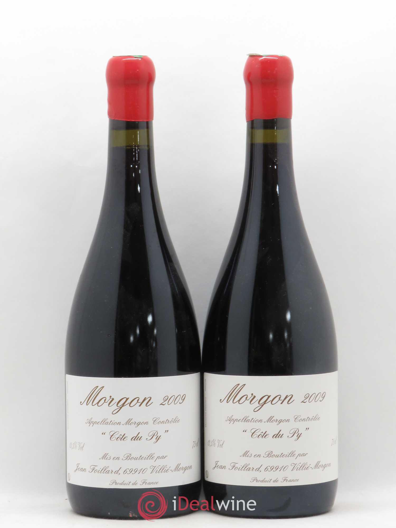 Morgon Côte du Py Jean Foillard 2009 - Lot of 2 bottles - 0