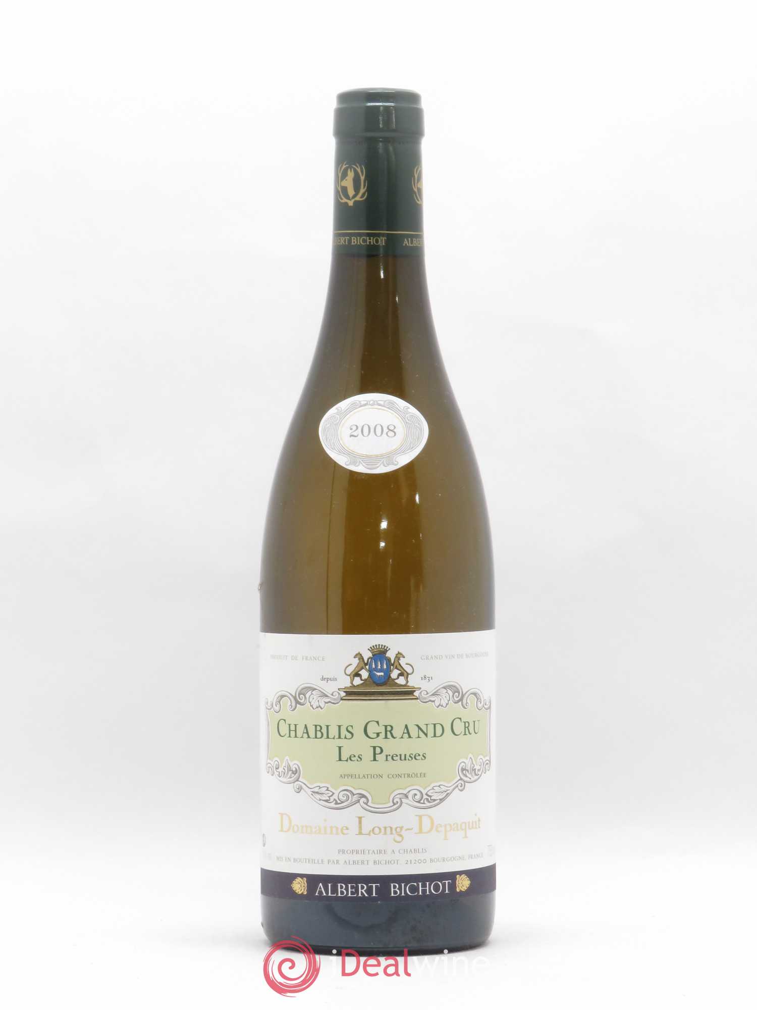 Chablis Grand Cru Les Preuses Long Depaquit - Albert Bichot (Domaine) 2008 - Lot of 1 bottle - 0