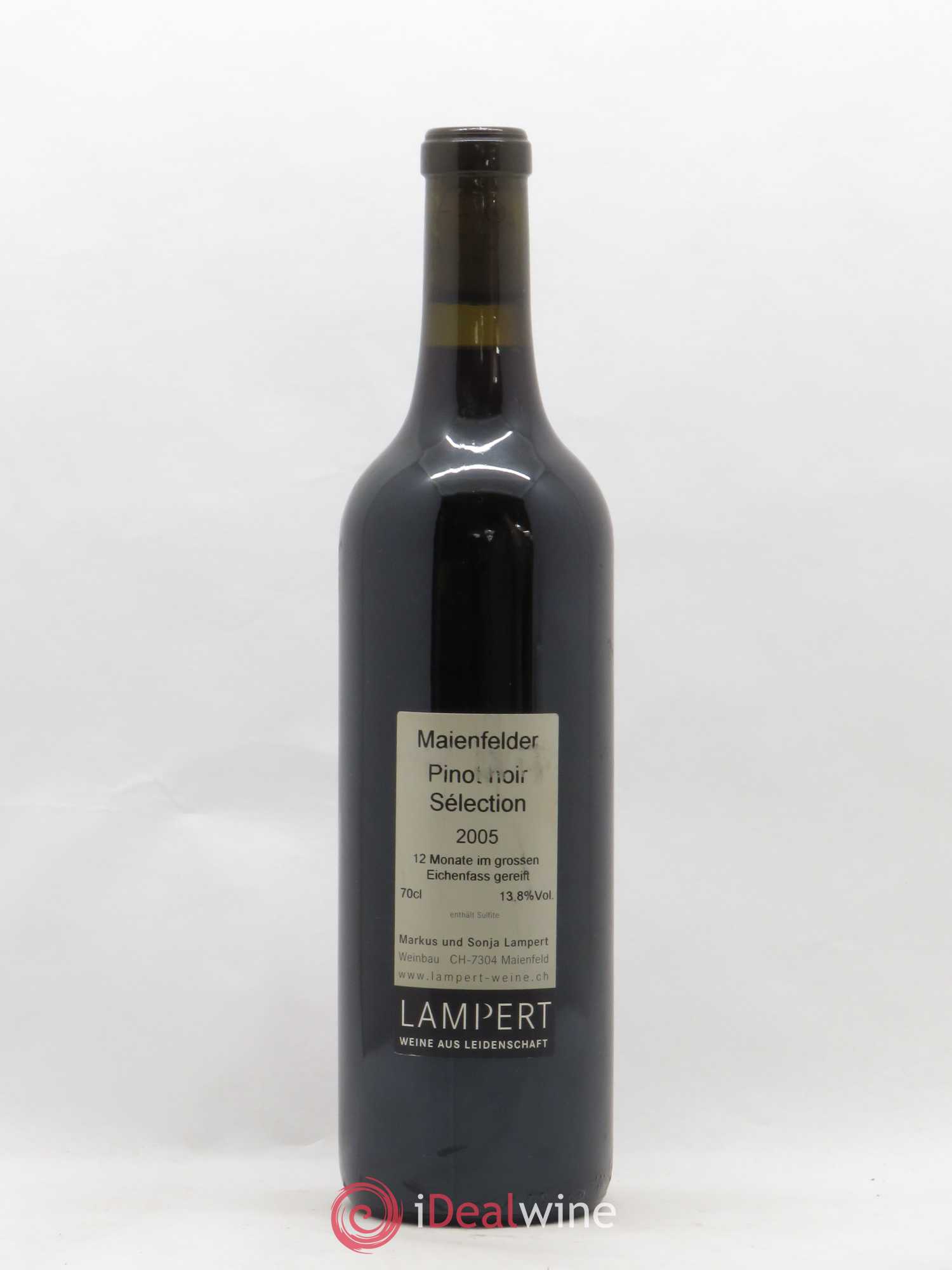 Vins Etrangers Suisse Maienfelder Pinot Noir Selection Lampert 2005 - Lot de 1 bouteille - 1