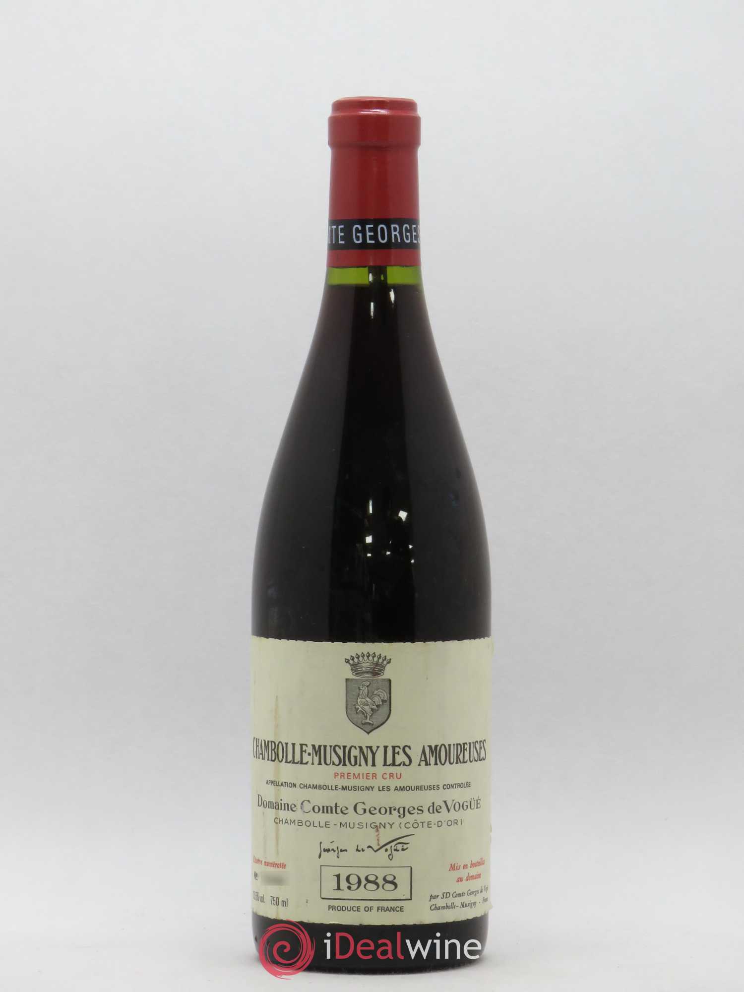 Chambolle-Musigny 1er Cru Les Amoureuses Comte Georges de Vogüé 1988 - Lot of 1 bottle - 0