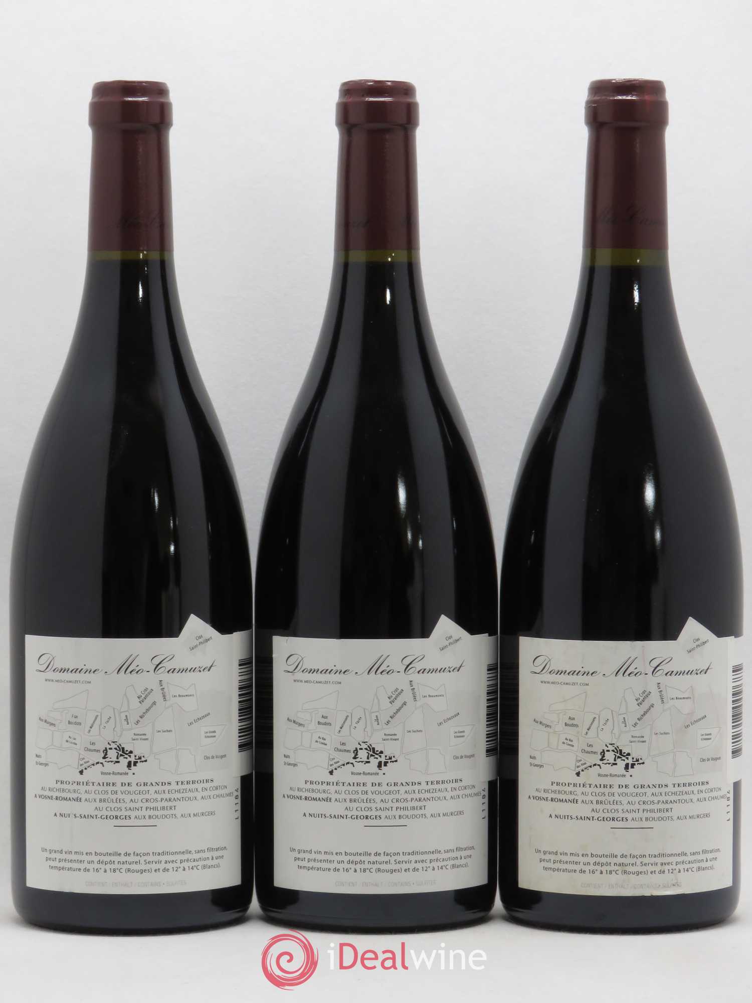 Vosne-Romanée 1er Cru Les Chaumes Méo-Camuzet (Domaine) 2005 - Lot de 3 bouteilles - 1