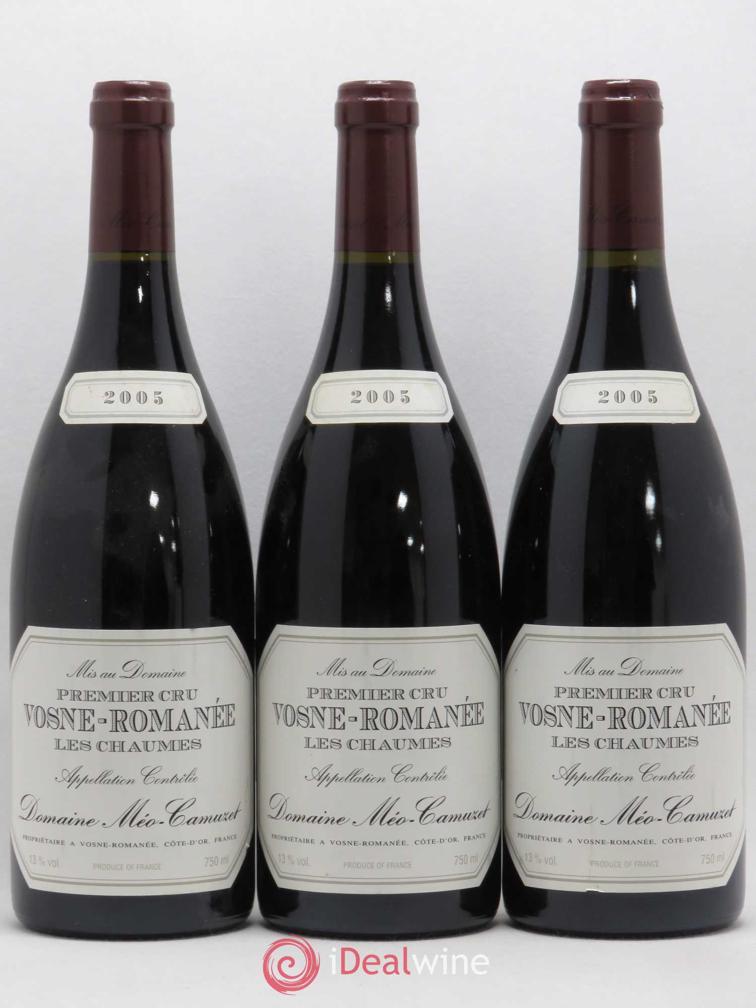 Vosne-Romanée 1er Cru Les Chaumes Méo-Camuzet (Domaine) 2005 - Lot de 3 bouteilles - 0