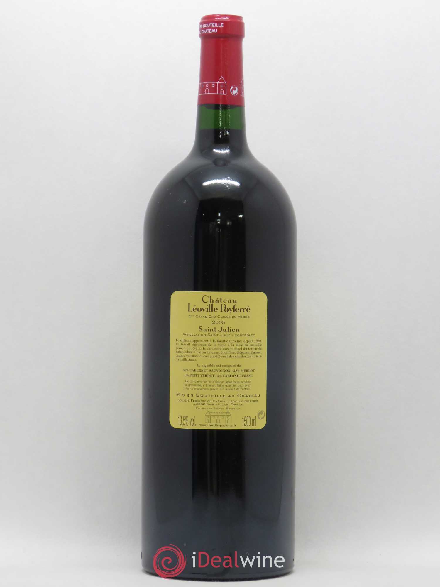 Château Léoville Poyferré 2ème Grand Cru Classé  (ohne Mindestpreis) 2005 - Posten von 1 Magnum - 1