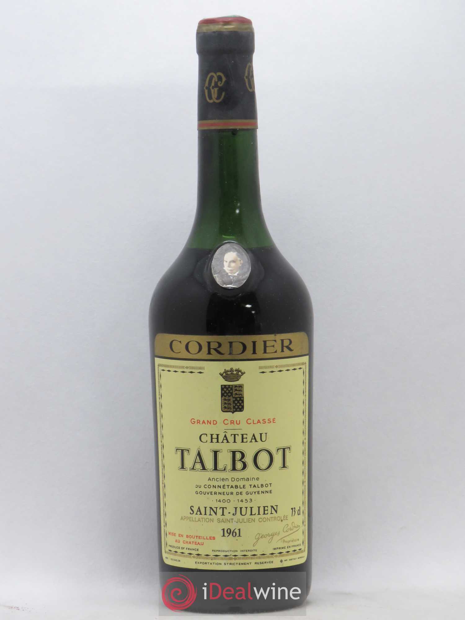 Château Talbot 4ème Grand Cru Classé  (ohne Mindestpreis) 1961 - Posten von 1 Flasche - 0