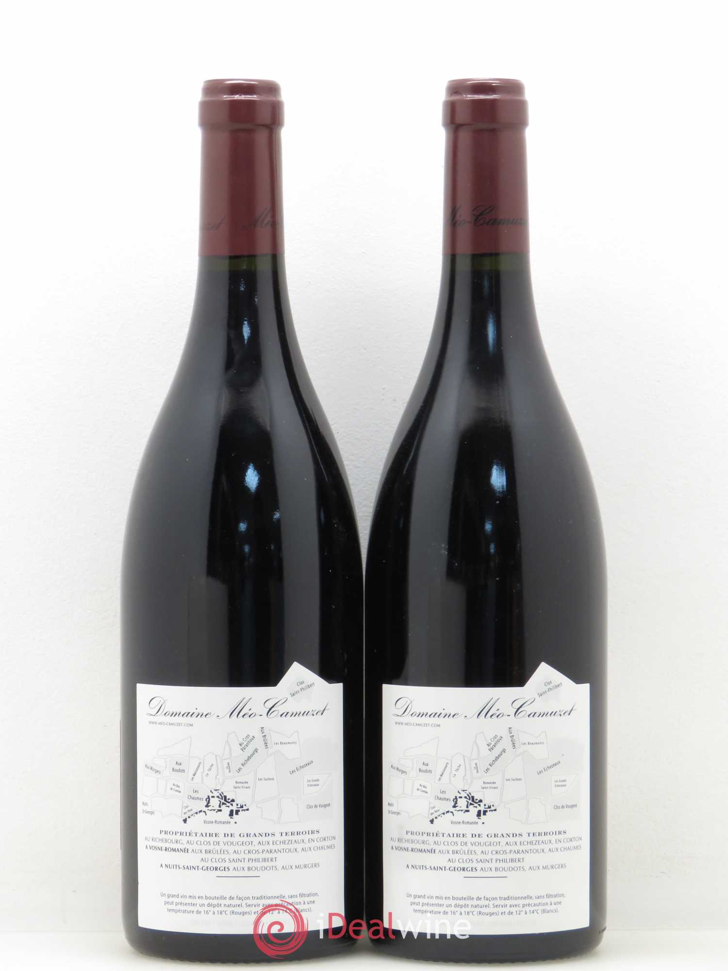 Clos de Vougeot Grand Cru Près le Cellier Méo-Camuzet (Domaine) 2009 - Lot of 2 bottles - 1