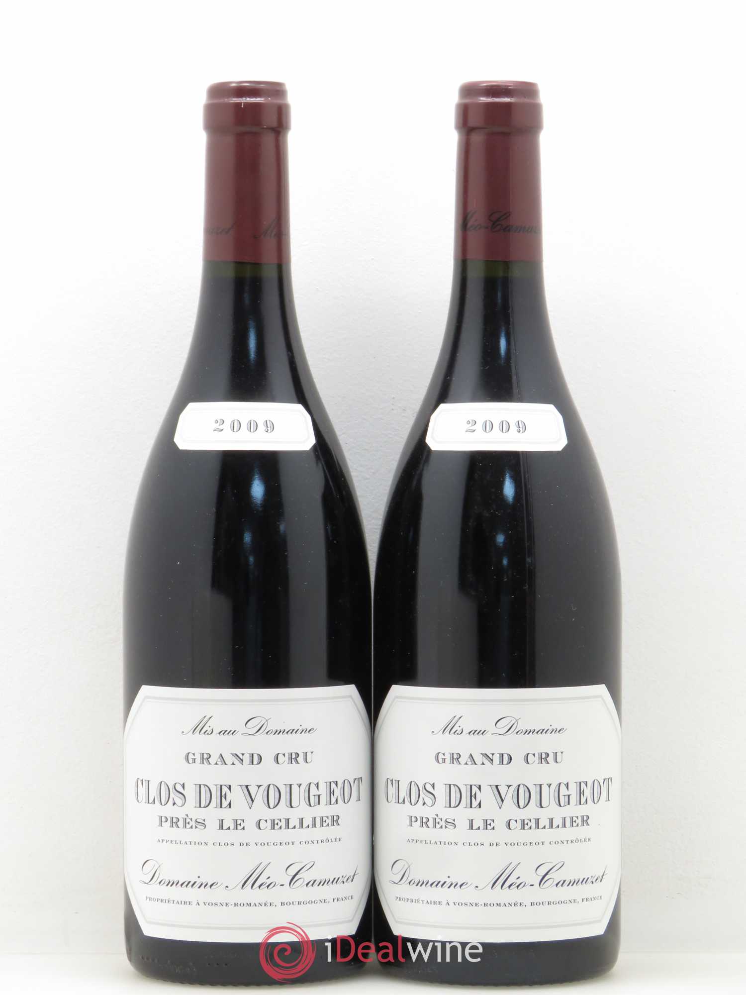 Clos de Vougeot Grand Cru Près le Cellier Méo-Camuzet (Domaine) 2009 - Lot of 2 bottles - 0