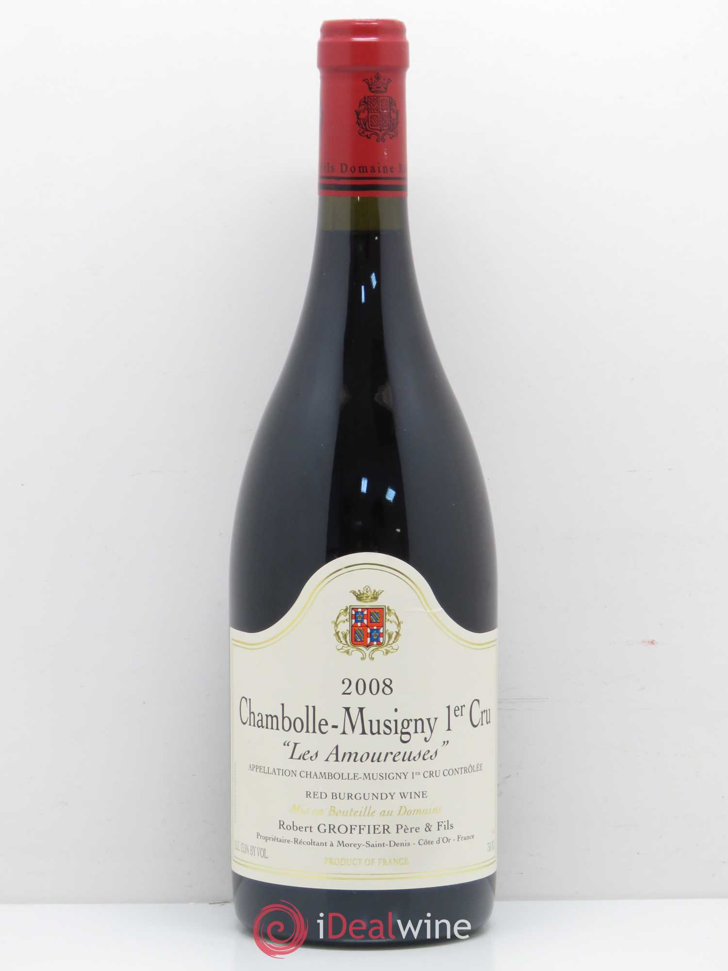 Chambolle-Musigny 1er Cru Les Amoureuses Robert Groffier Père & Fils (Domaine)  (no reserve) 2008 - Lot of 1 bottle - 0