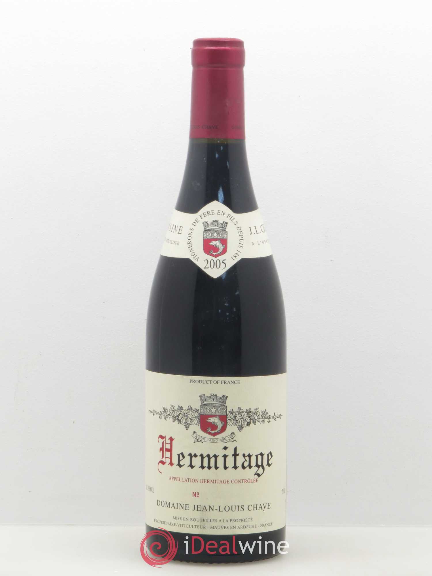 Hermitage Jean-Louis Chave  (sans prix de réserve) 2005 - Lot de 1 bouteille - 0