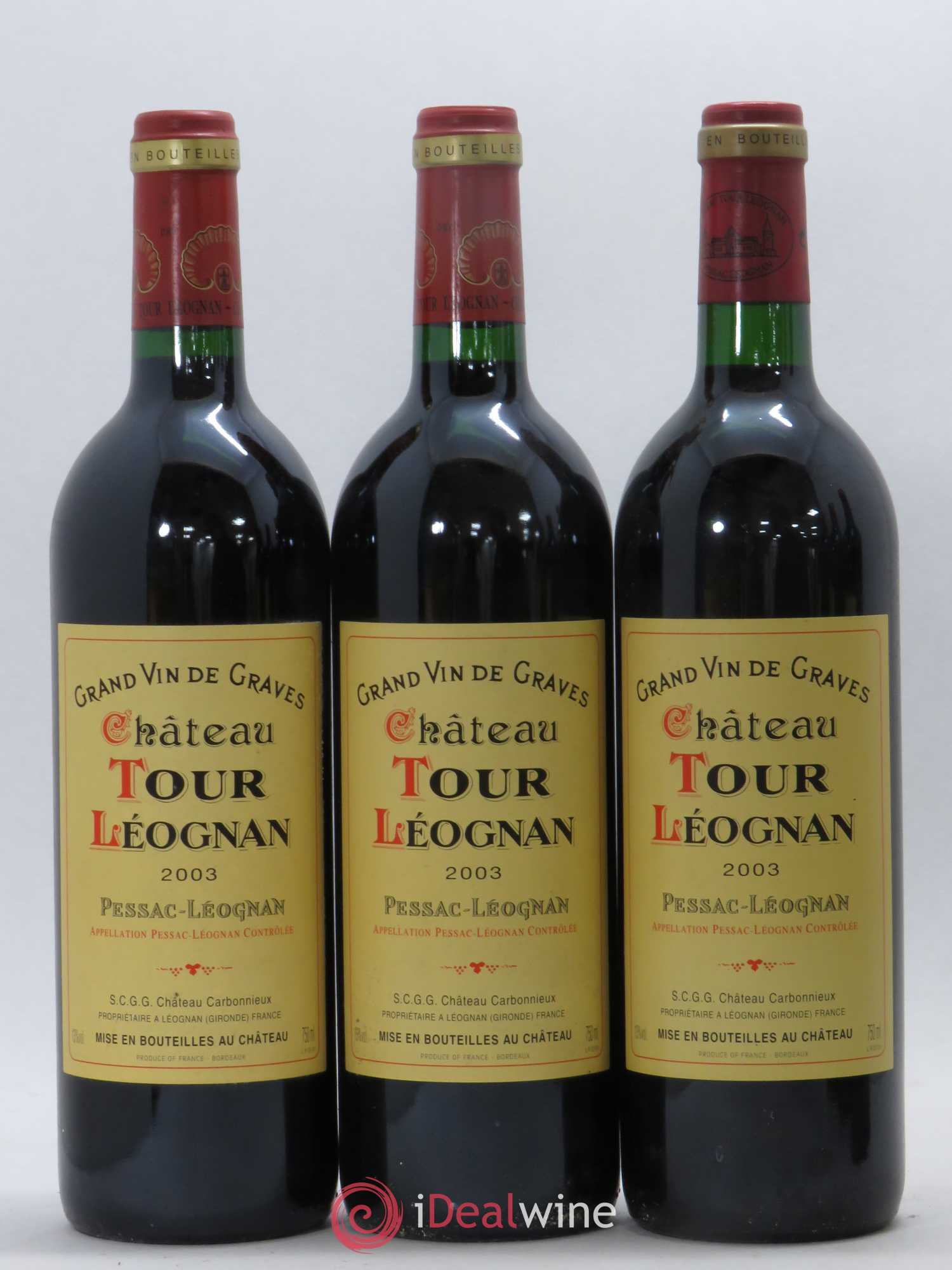 Château Tour Léognan 2003 - Lot de 6 bouteilles - 1