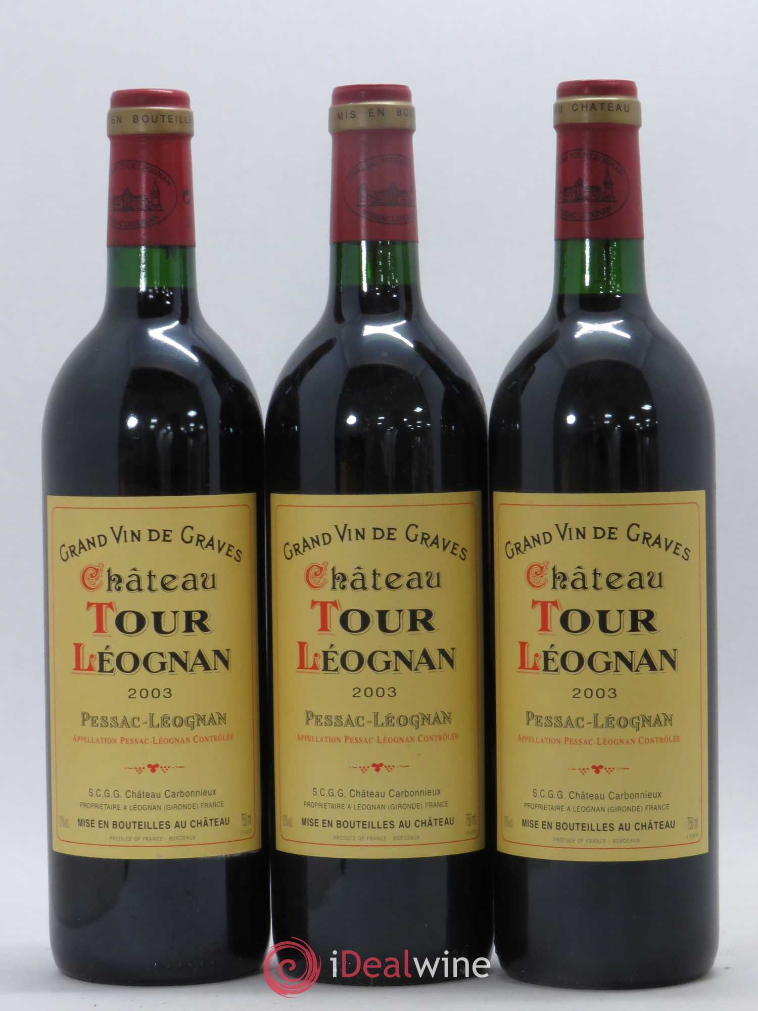 Château Tour Léognan 2003 - Lot de 6 bouteilles - 2