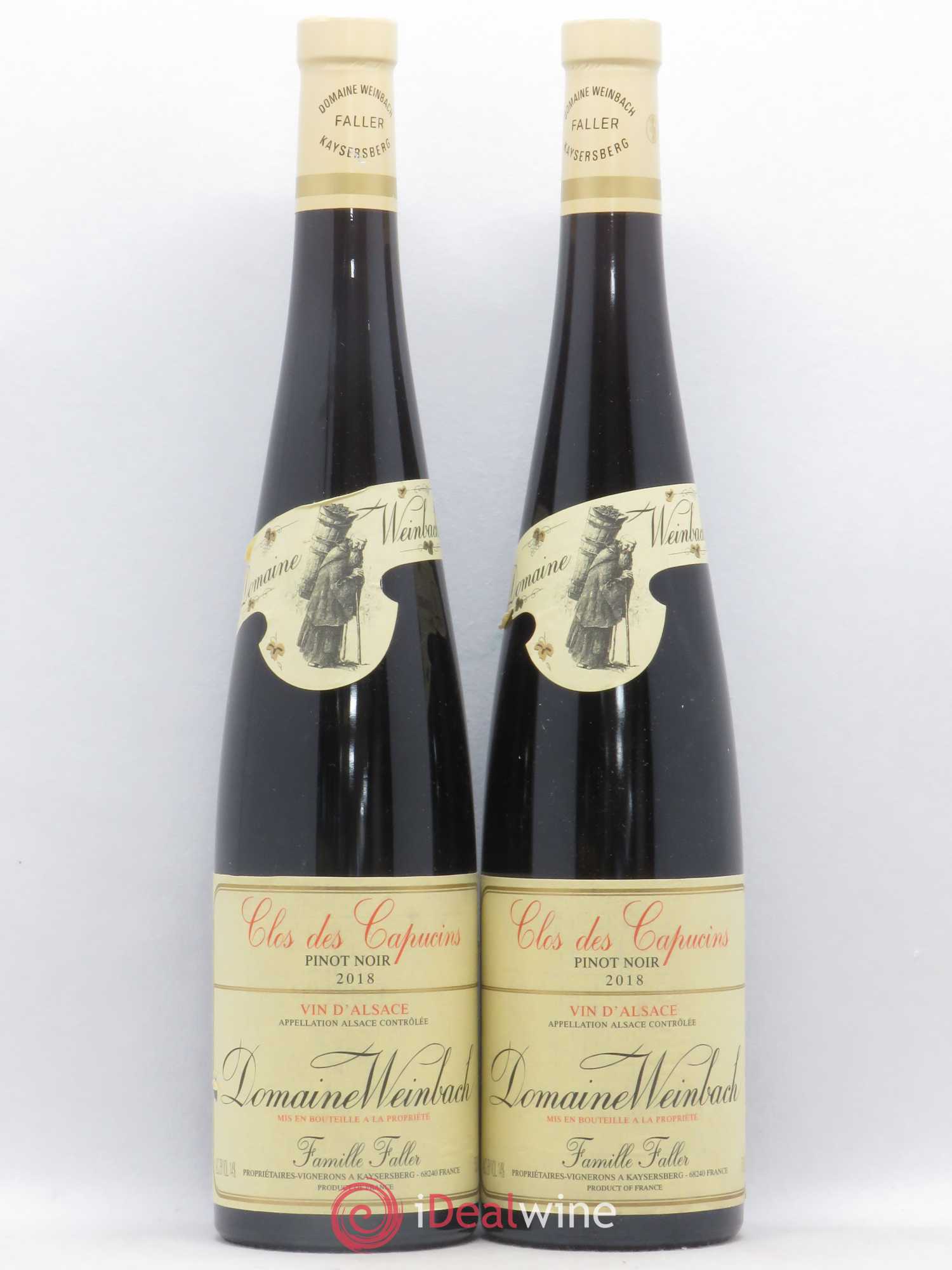 Alsace Pinot Noir Clos des Capucins Weinbach (Domaine) 2018 - Lot of 2 bottles - 0