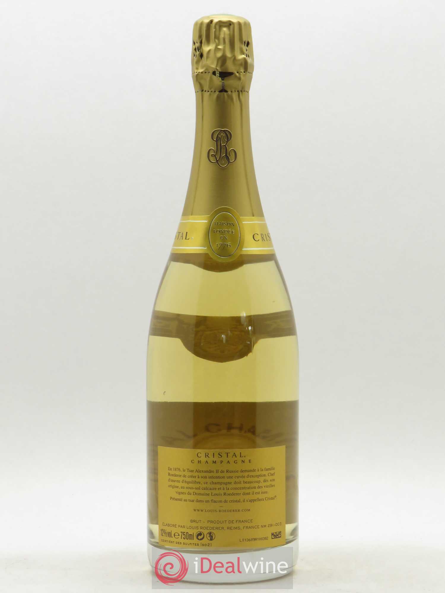 Cristal Louis Roederer 2012 - Lotto di 1 bottiglia - 1