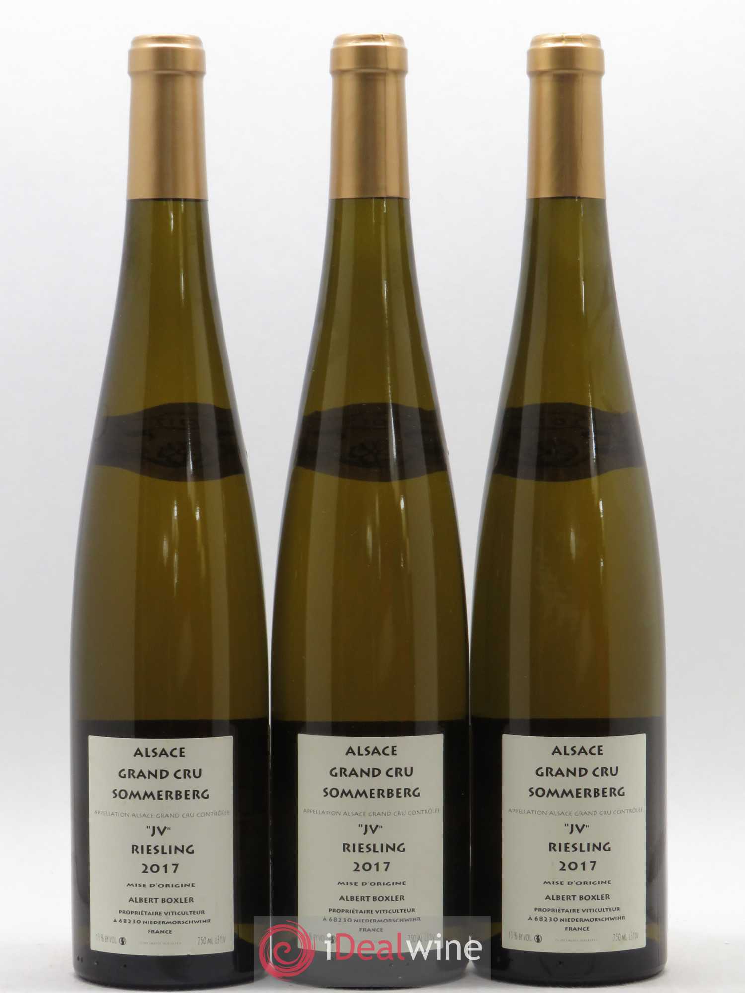 Alsace Riesling Grand Cru Sommerberg Jeunes Vignes Albert Boxler 2017 - Lotto di 3 bottiglie - 1