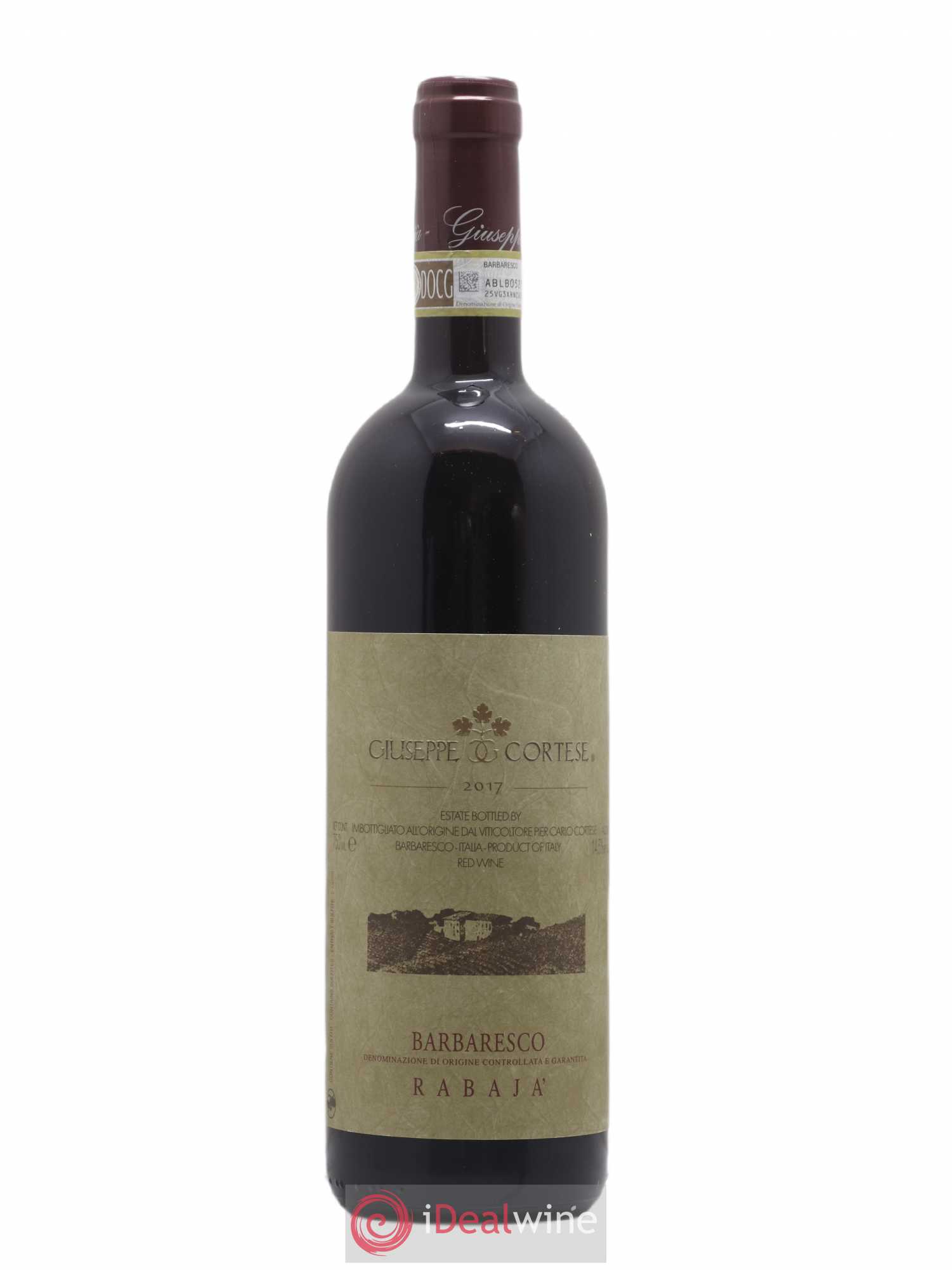 Barbaresco DOCG Rabajà Giuseppe Cortese  (no reserve) 2017 - Lot of 1 bottle - 0