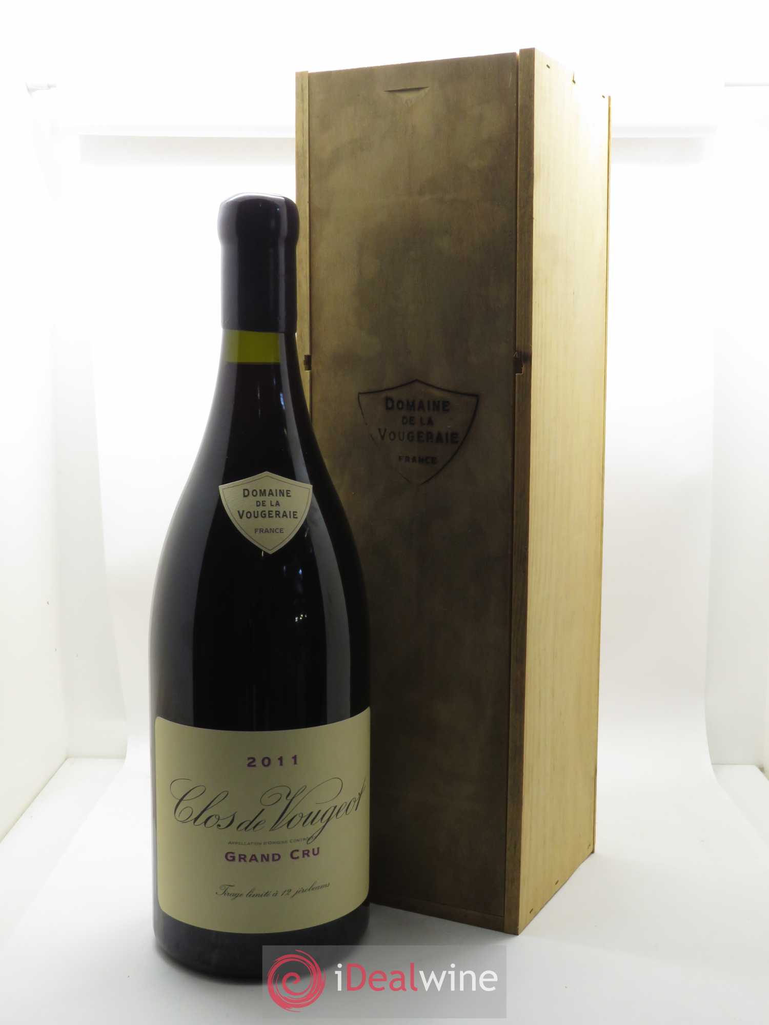 Clos de Vougeot Grand Cru La Vougeraie 2011 - Lot of 1 double magnum - 0