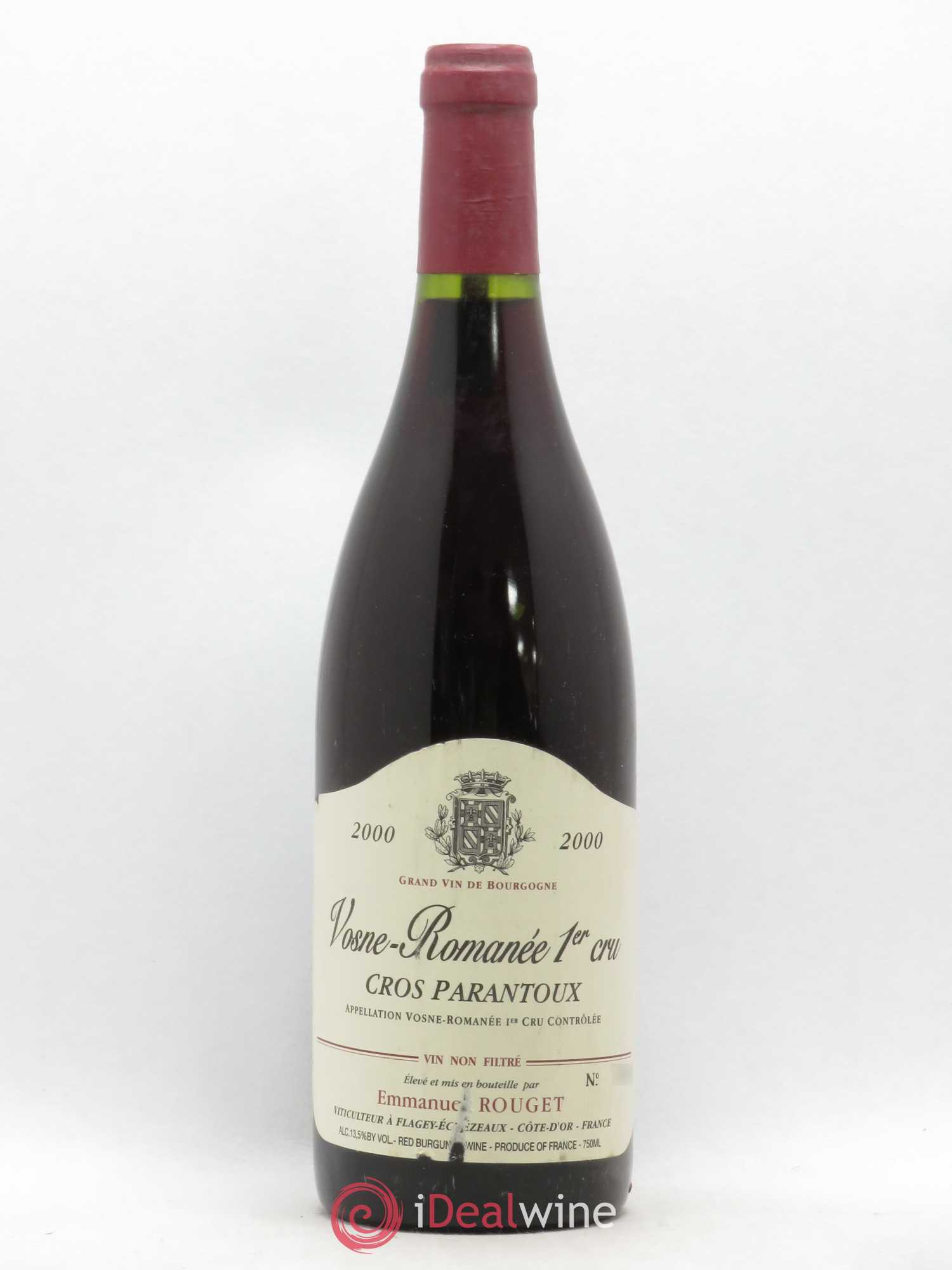 Vosne-Romanée 1er Cru Cros Parantoux Emmanuel Rouget  (no reserve) 2000 - Lot of 1 bottle - 0