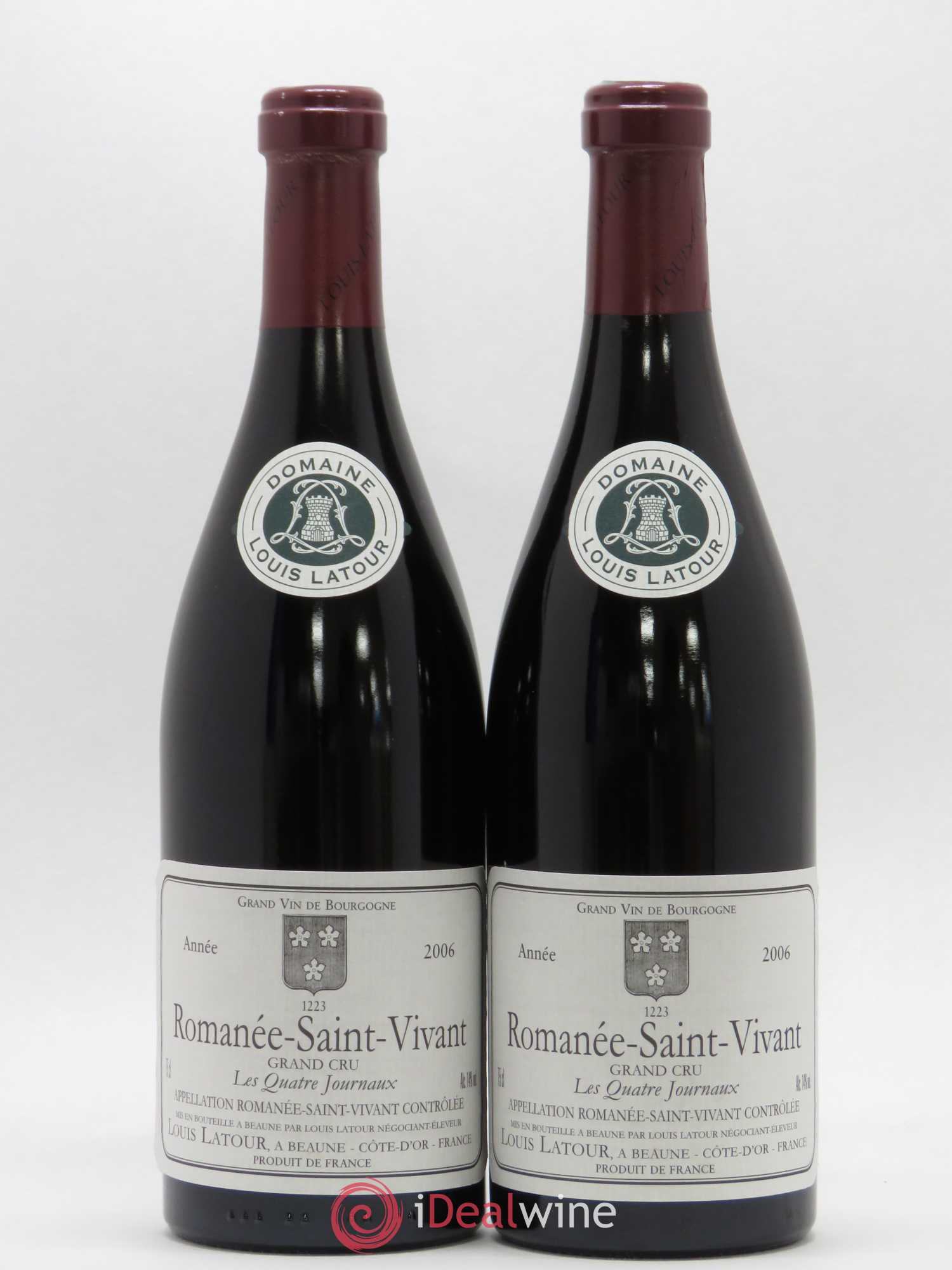 Romanée-Saint-Vivant Grand Cru Les Quatre Journaux Louis Latour 2006 - Lot of 2 bottles - 0