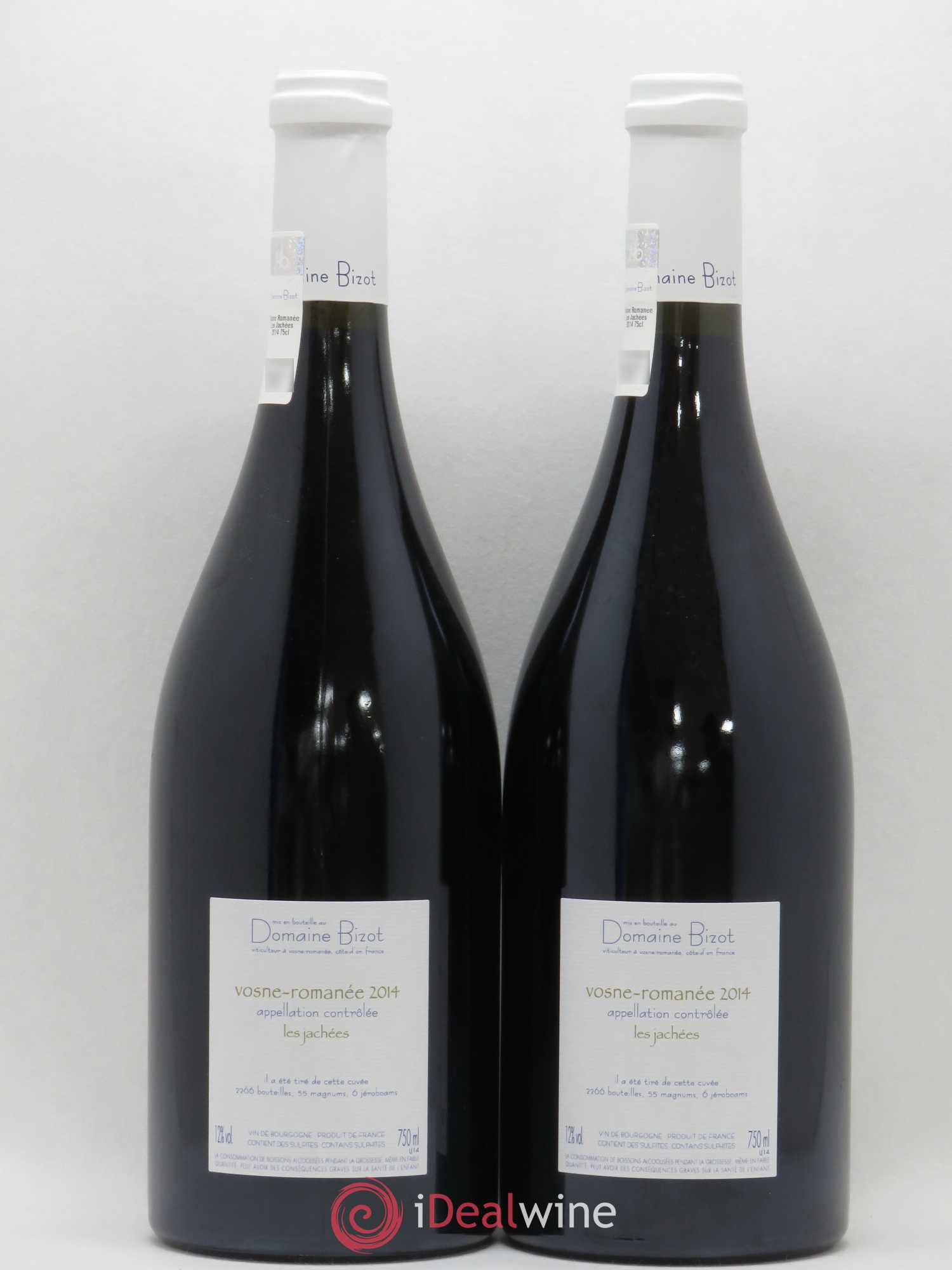 Vosne-Romanée Les Jachées Bizot (Domaine) 2014 - Lot de 2 bouteilles - 1