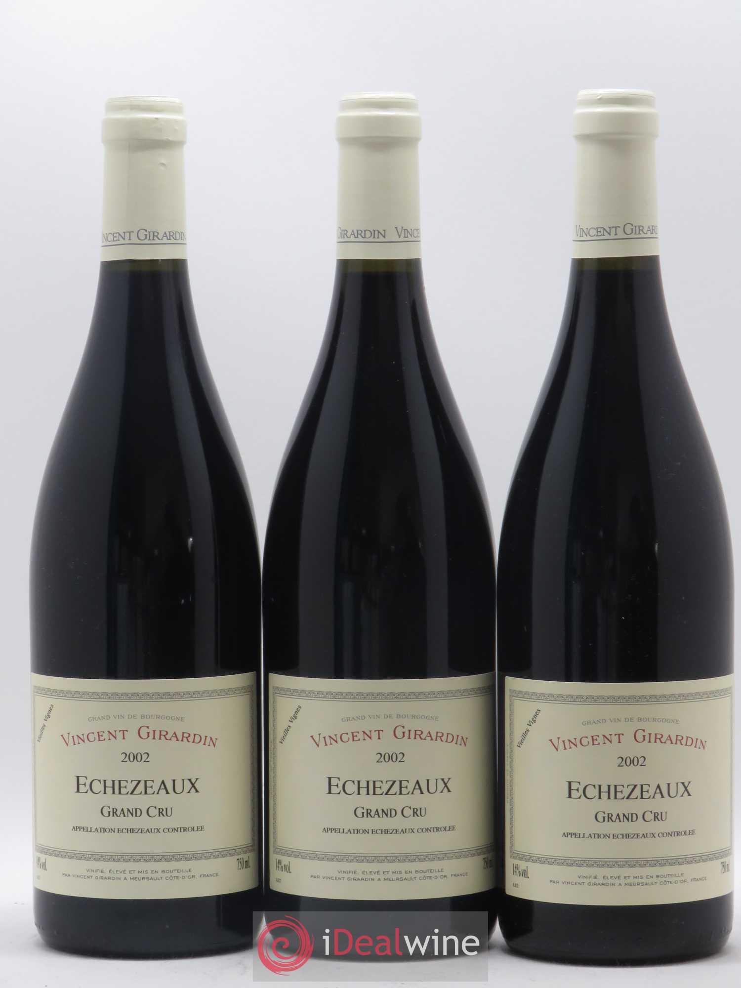 Echezeaux Grand Cru Vincent Girardin (Domaine) Vieilles Vignes 2002 - Lot of 3 bottles - 0