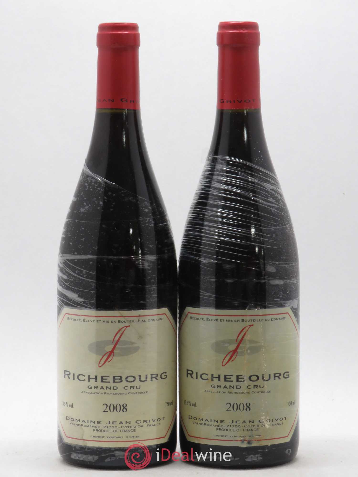 Richebourg Grand Cru Jean Grivot 2008 - Lot of 2 bottles - 0