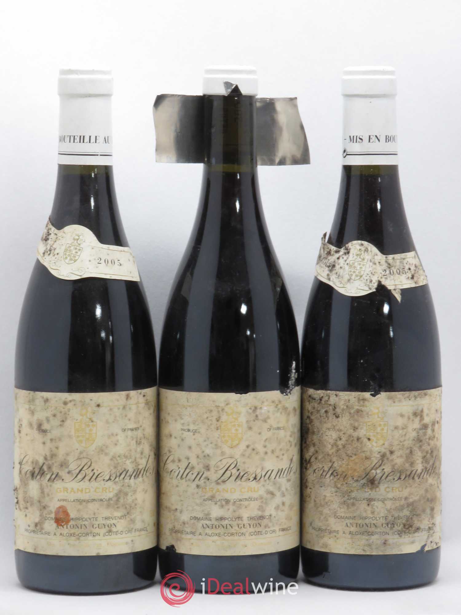 Corton Grand Cru Bressandes Antonin Guyon 2005 - Lot de 3 bouteilles - 0