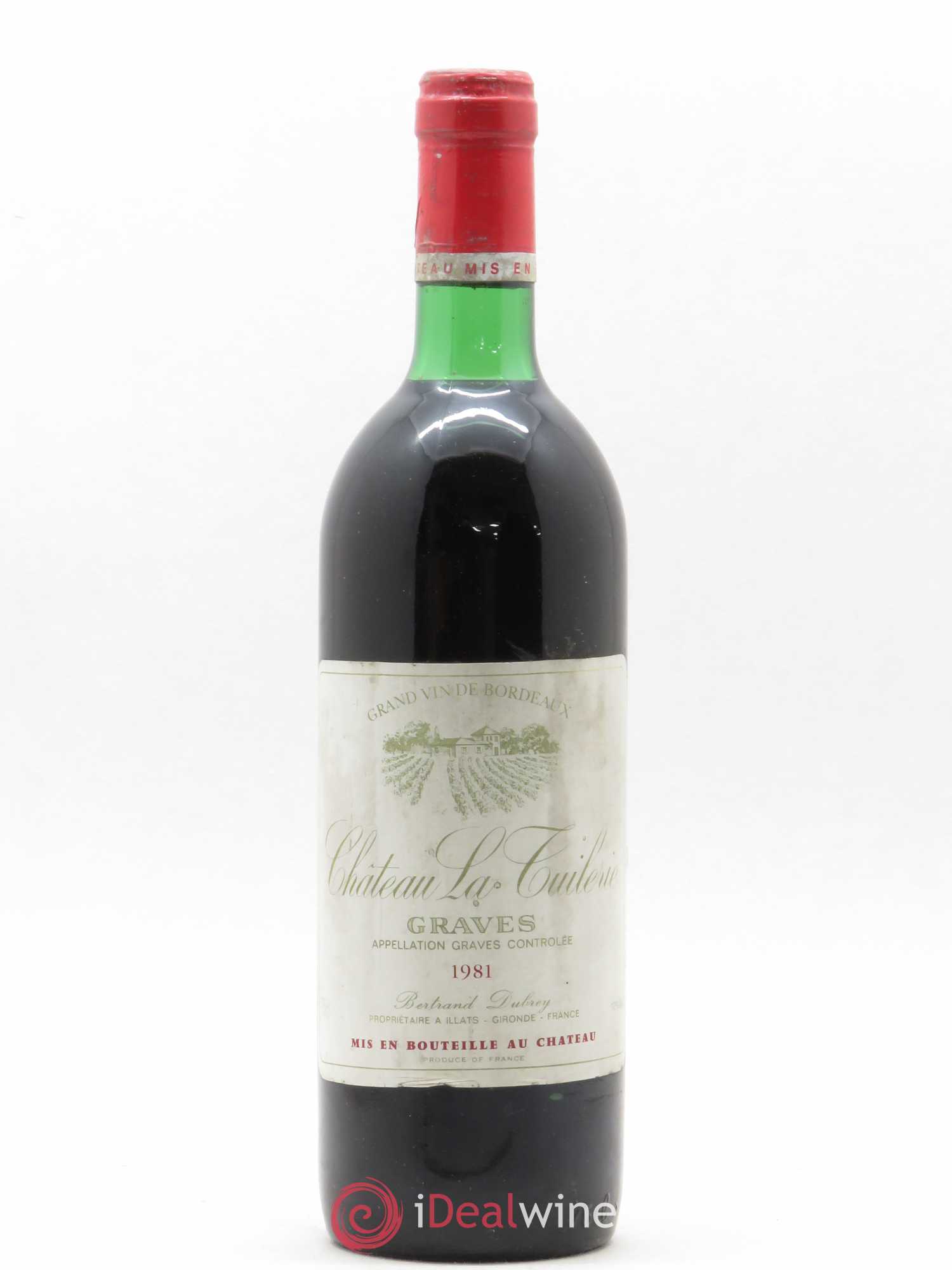 Graves Château La Tuilerie 1981 - Lot de 1 bouteille - 0